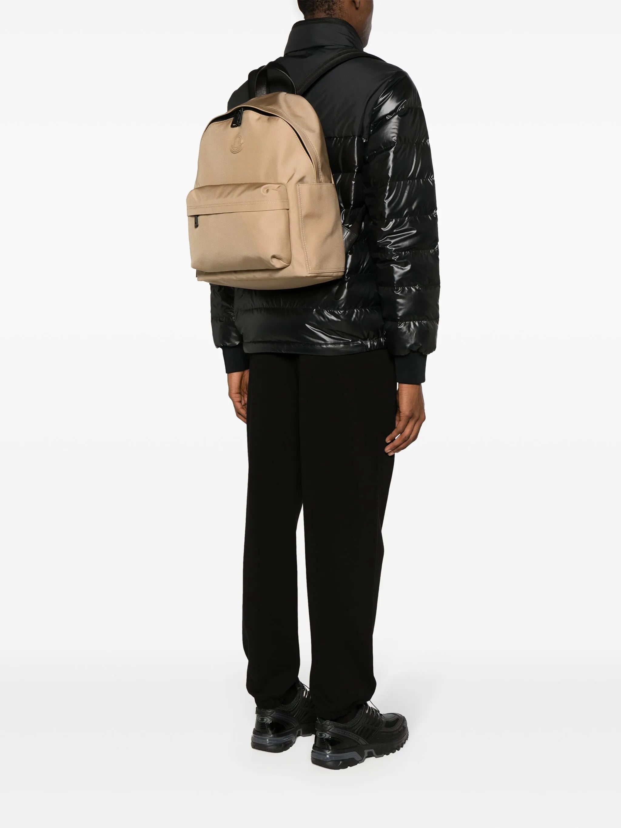 New Pierrick logo-patch backpack