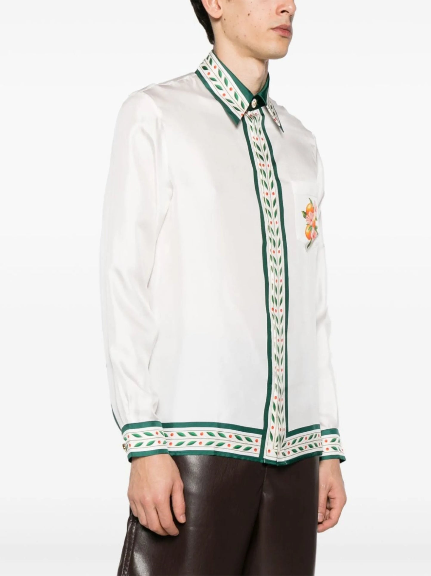 Oranges En Fleur silk shirt