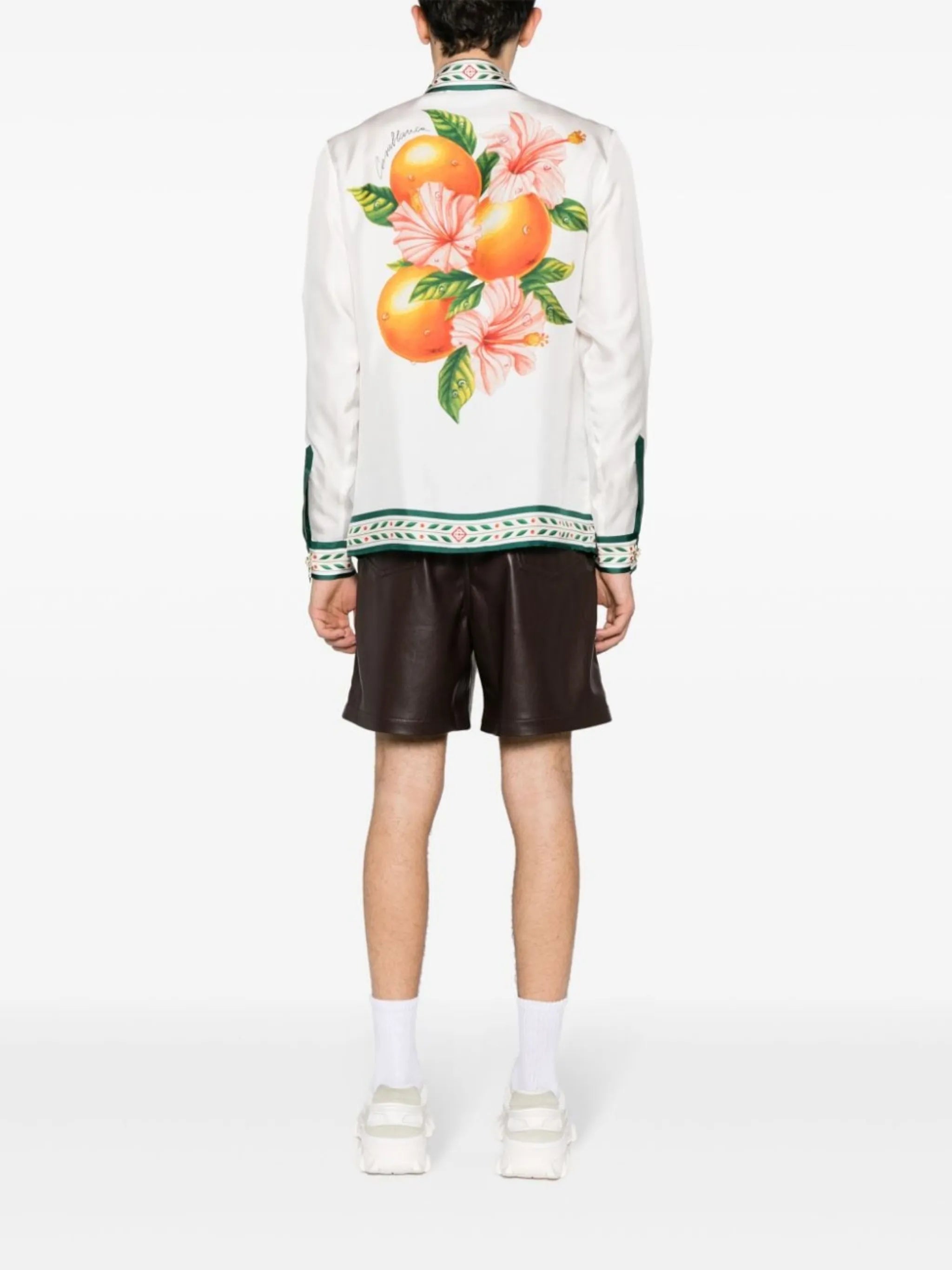 Oranges En Fleur silk shirt