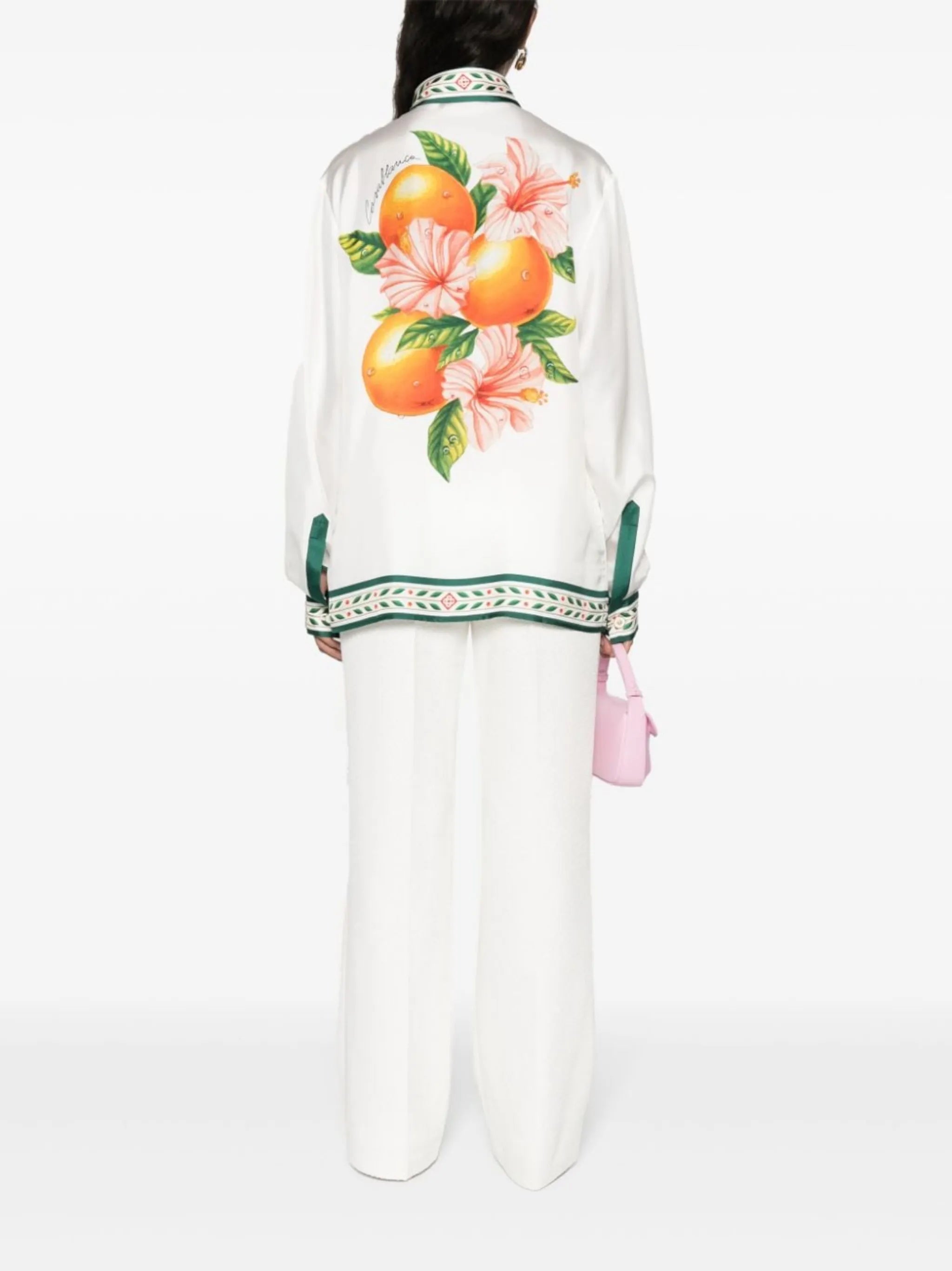 Oranges En Fleur silk shirt