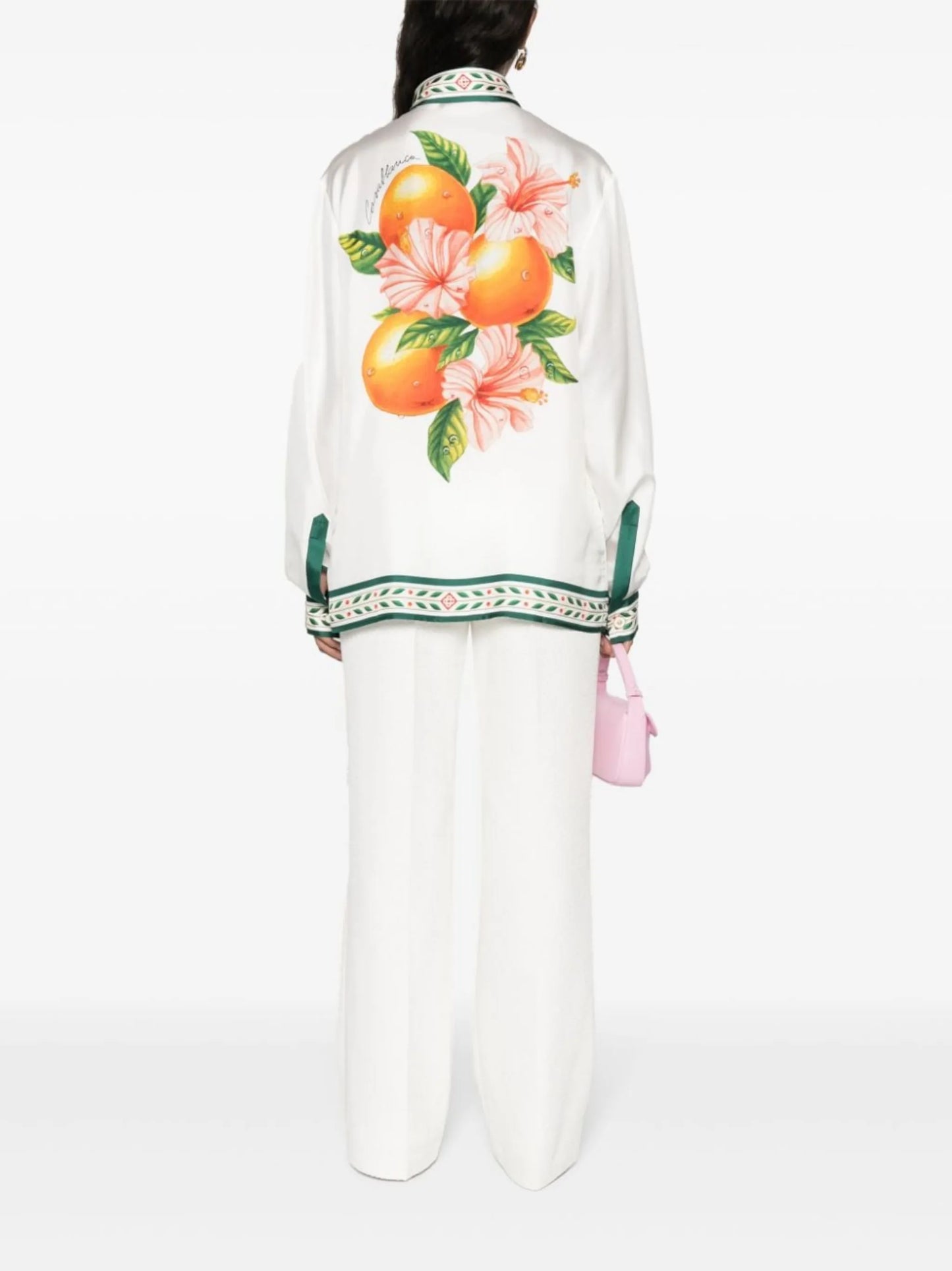 Oranges En Fleur silk shirt
