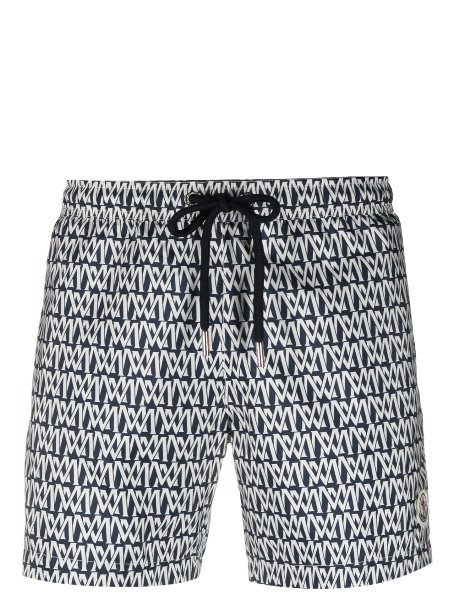 monogram-print logo-patch swim shorts