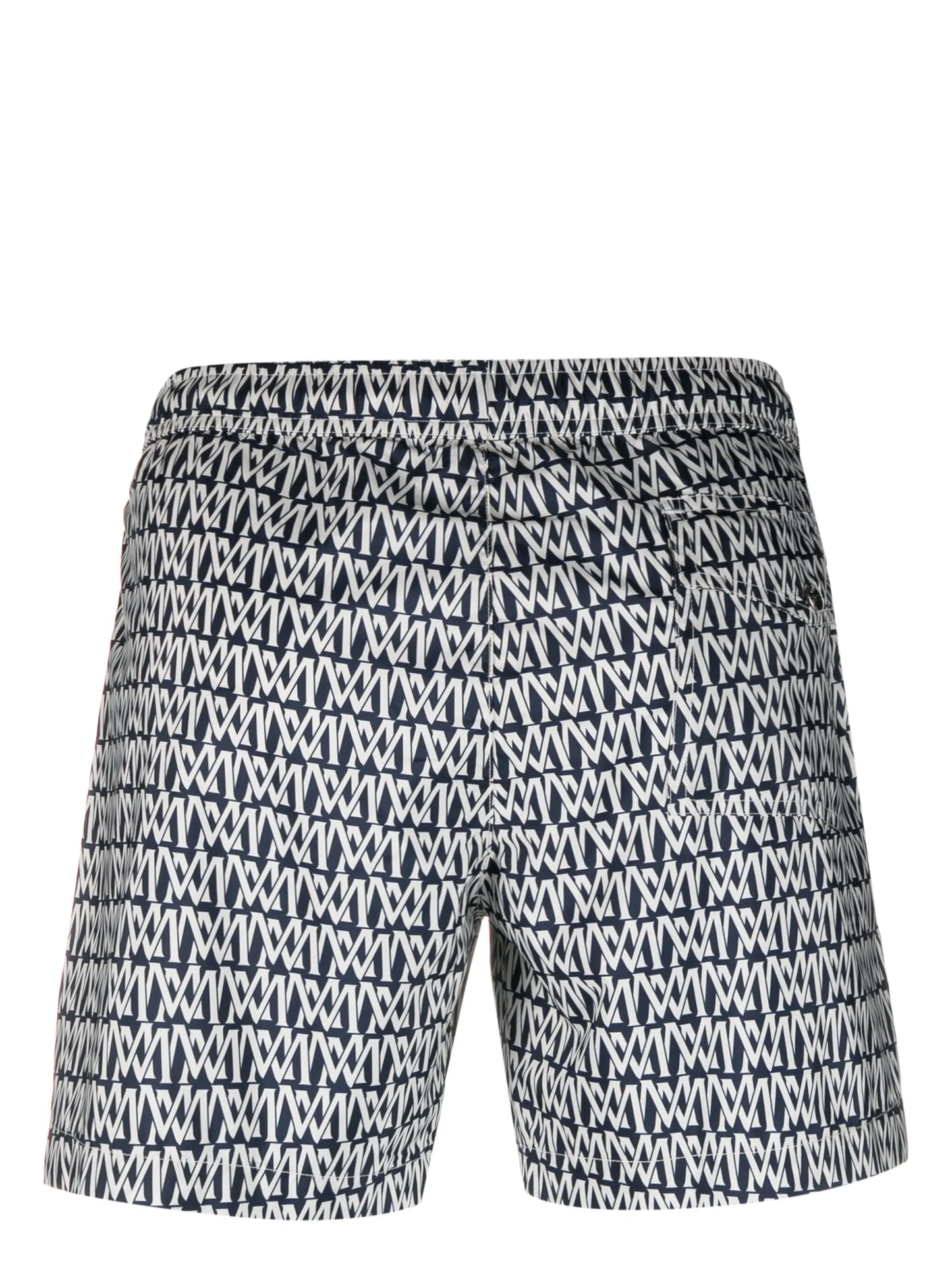 monogram-print logo-patch swim shorts