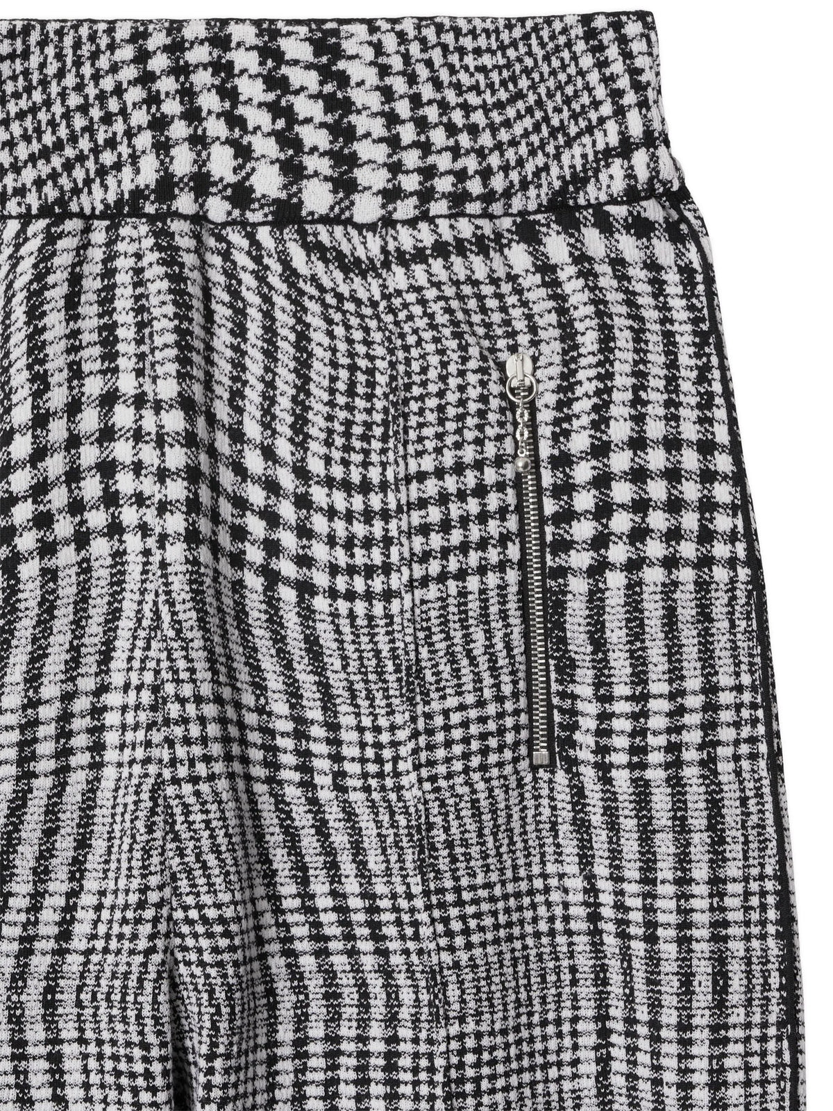 warped houndstooth jacquard trousers