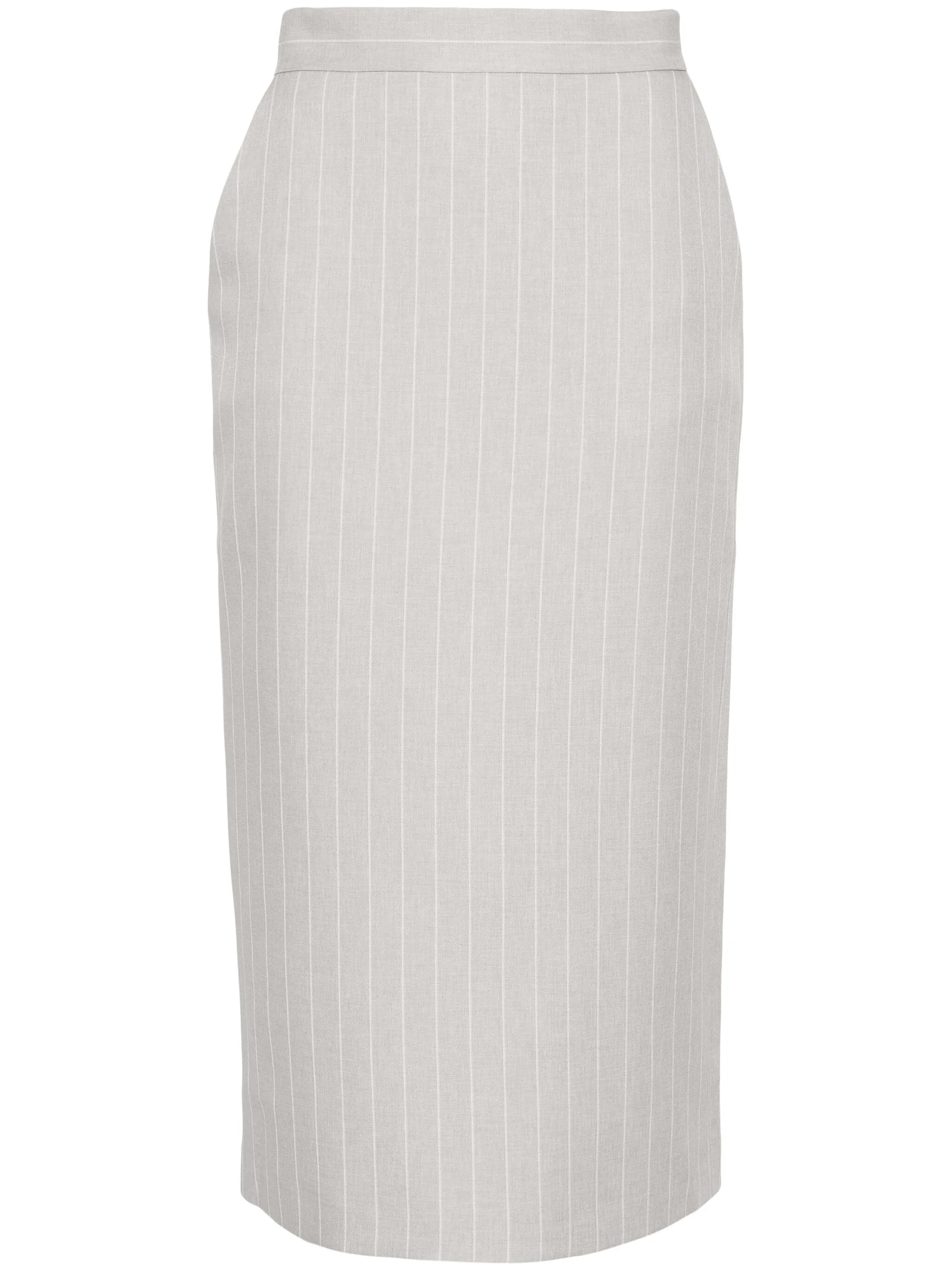 pinstriped pencil skirt