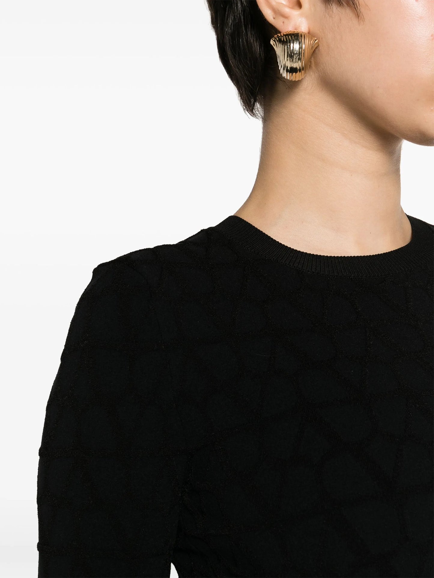 short-sleeve midi dress