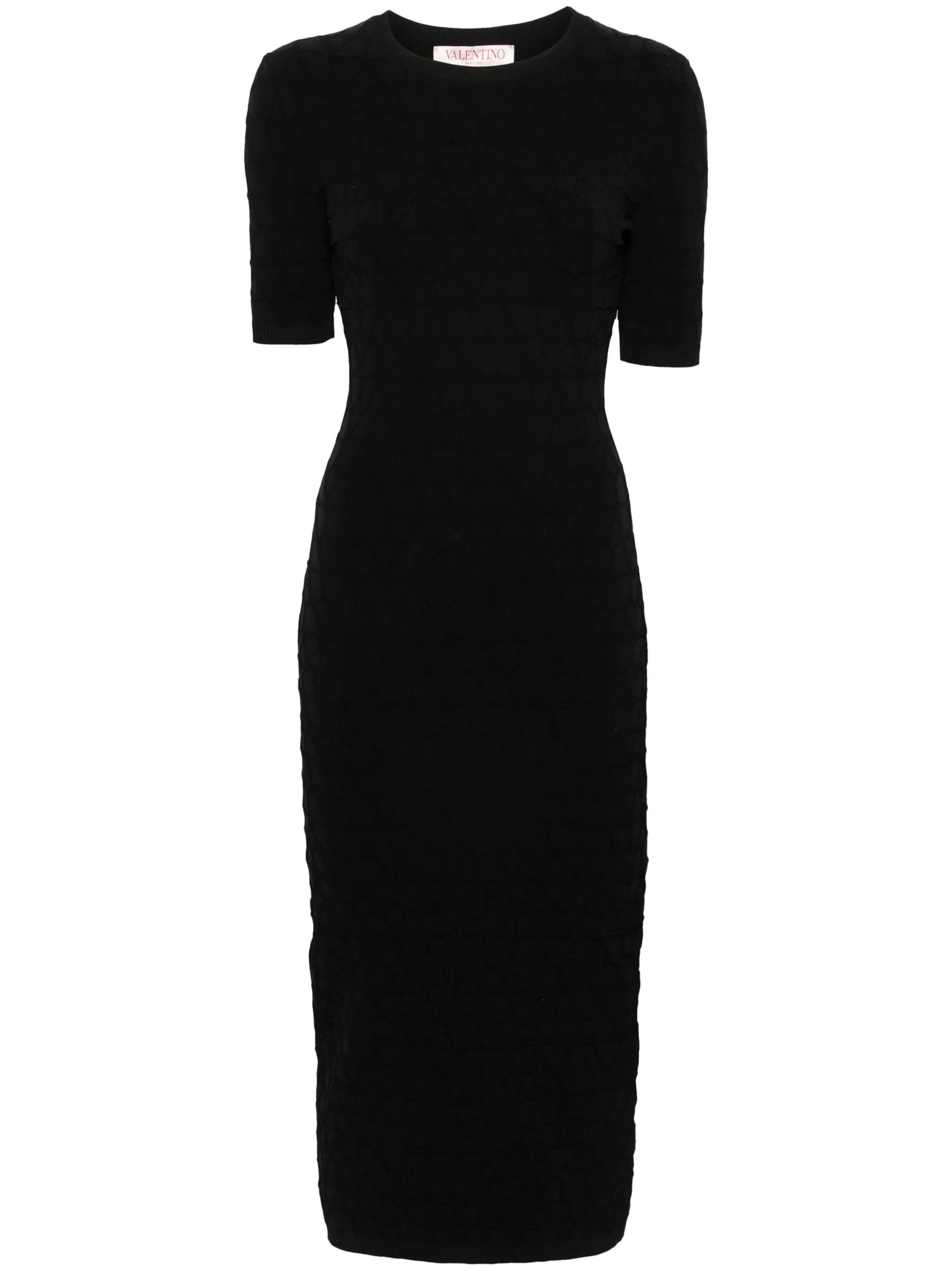 short-sleeve midi dress