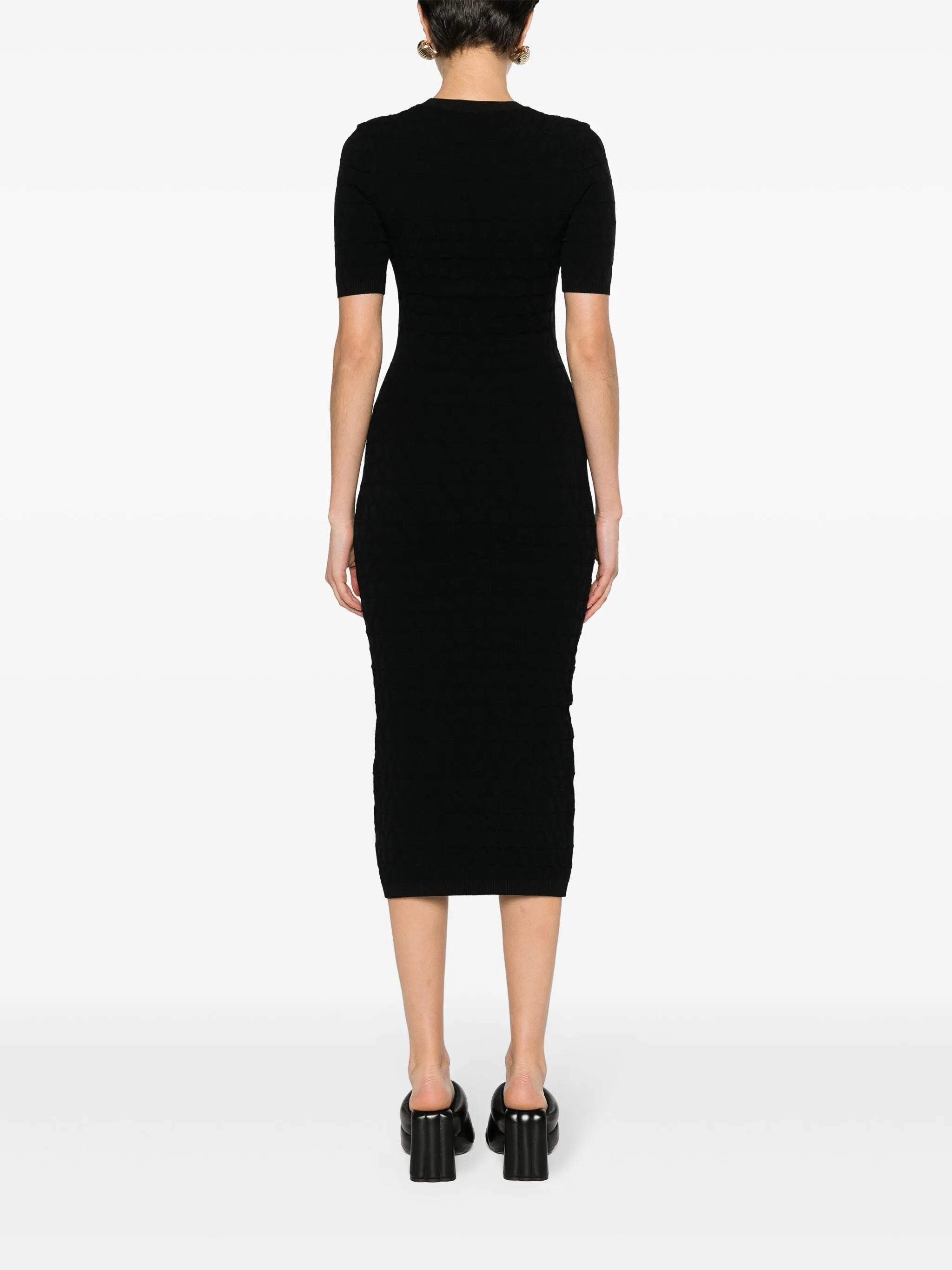 short-sleeve midi dress