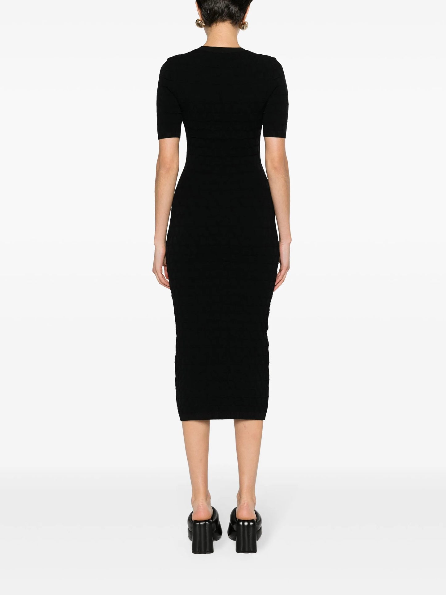 short-sleeve midi dress