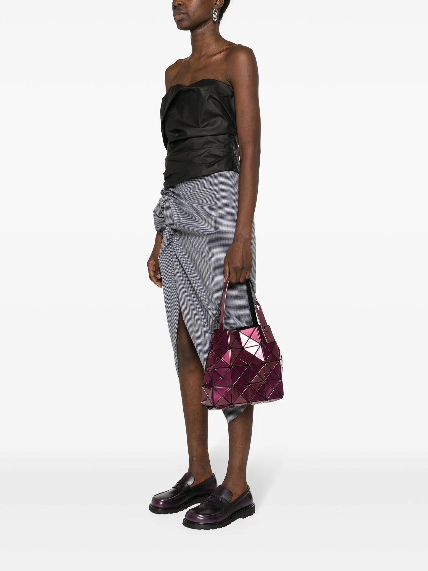Carat-2 panelled tote bag