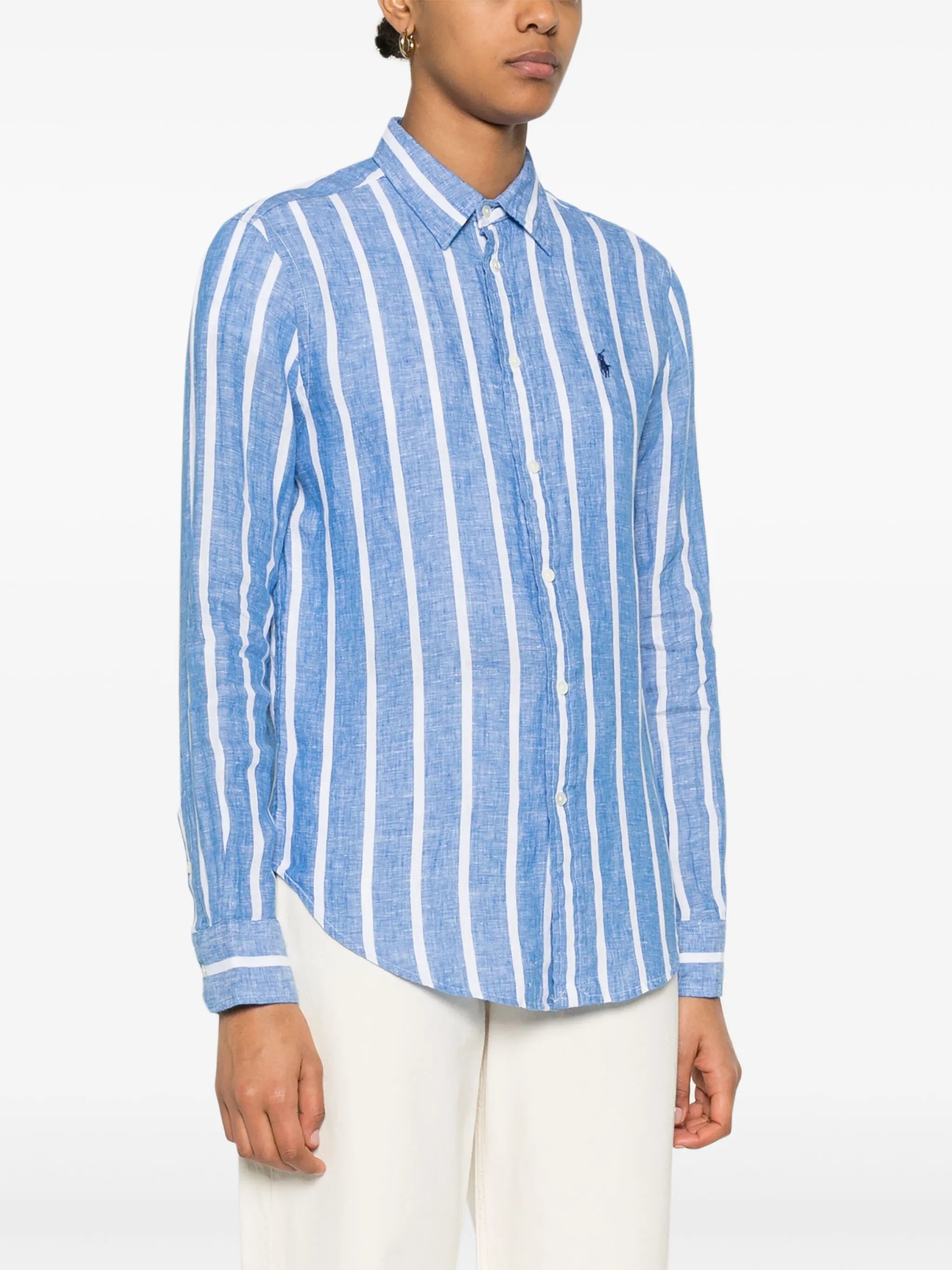 striped linen shirt