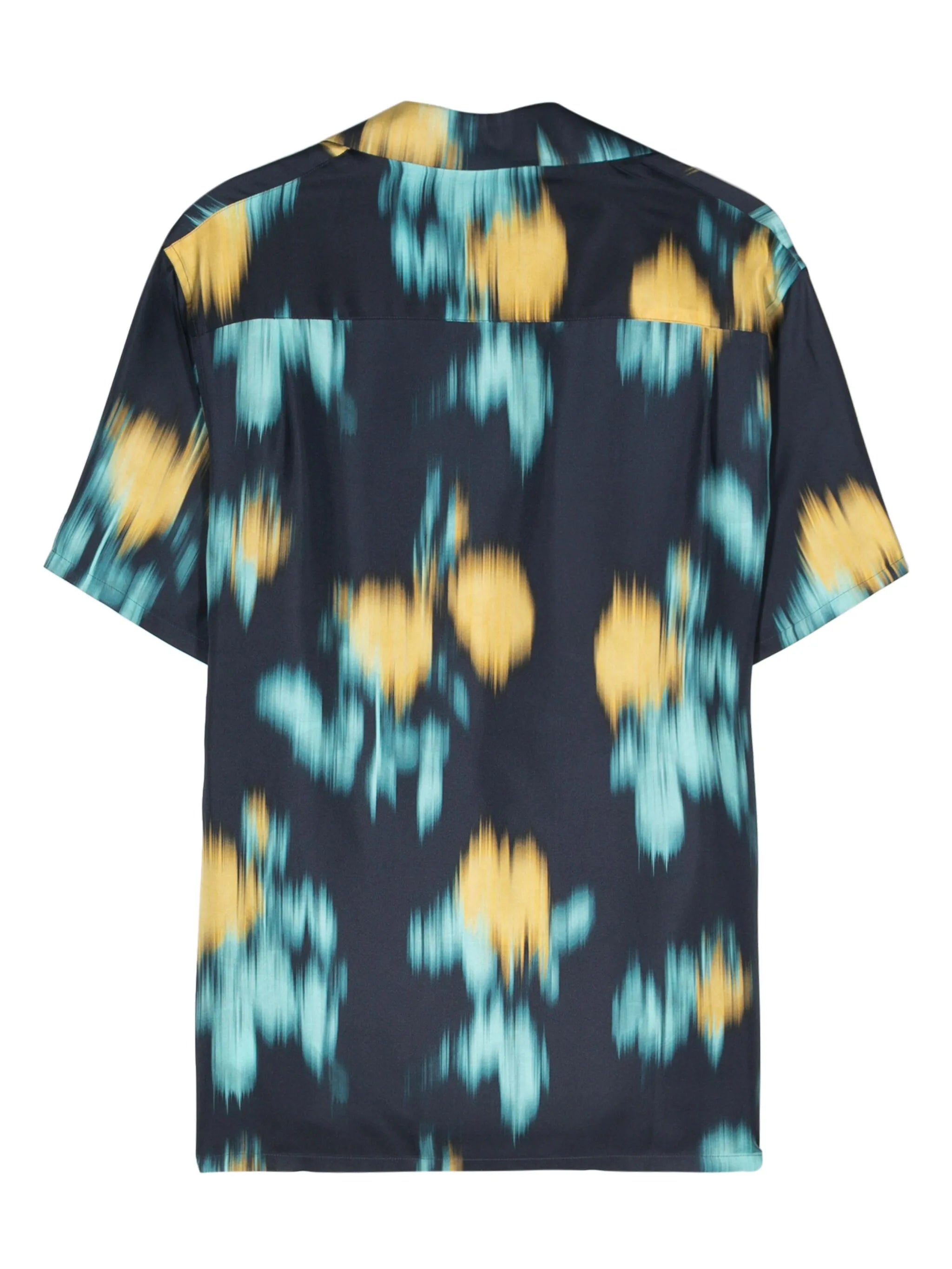 abstract-pattern silk shirt