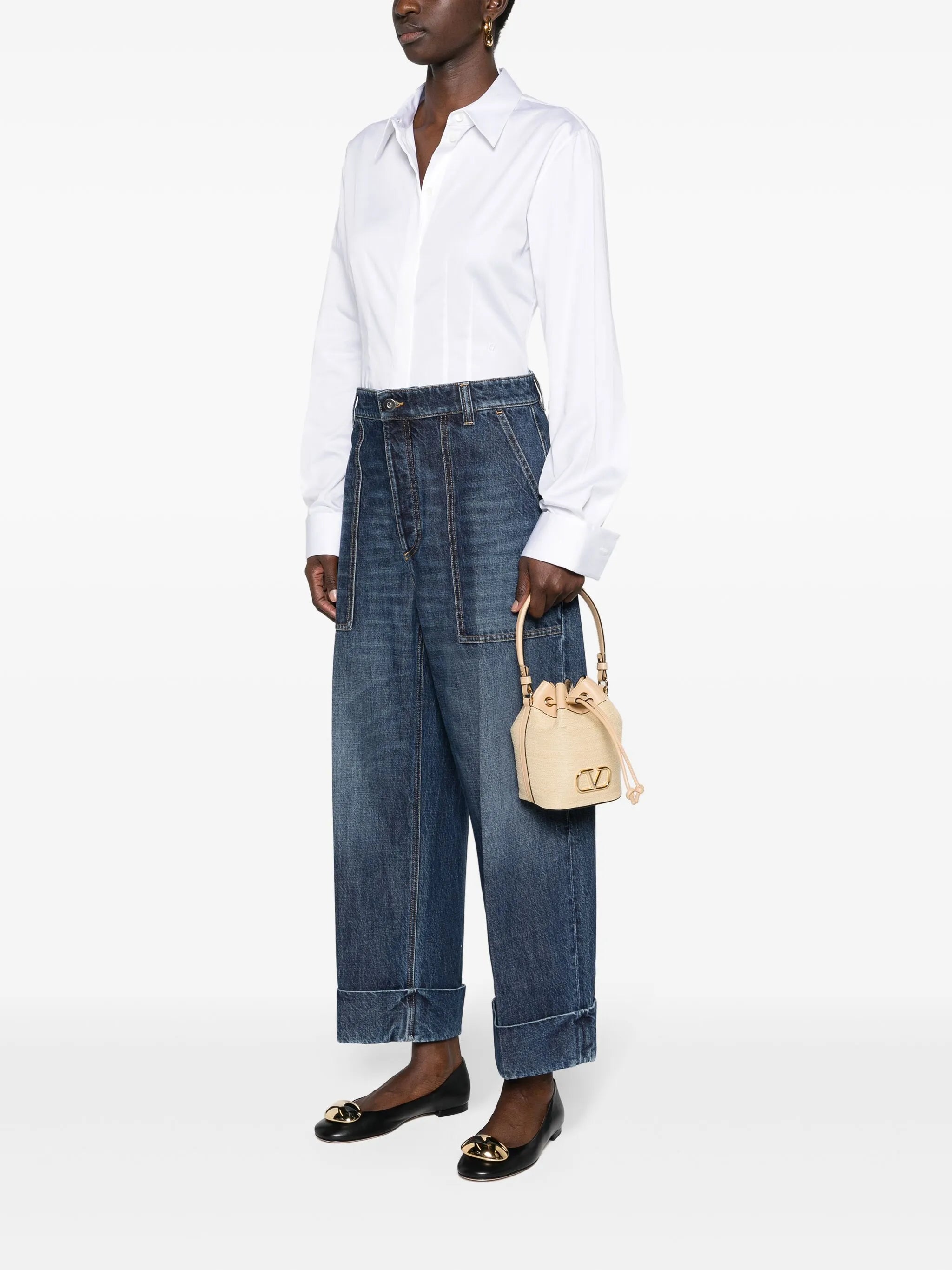 mini VLogo Signature bucket bag