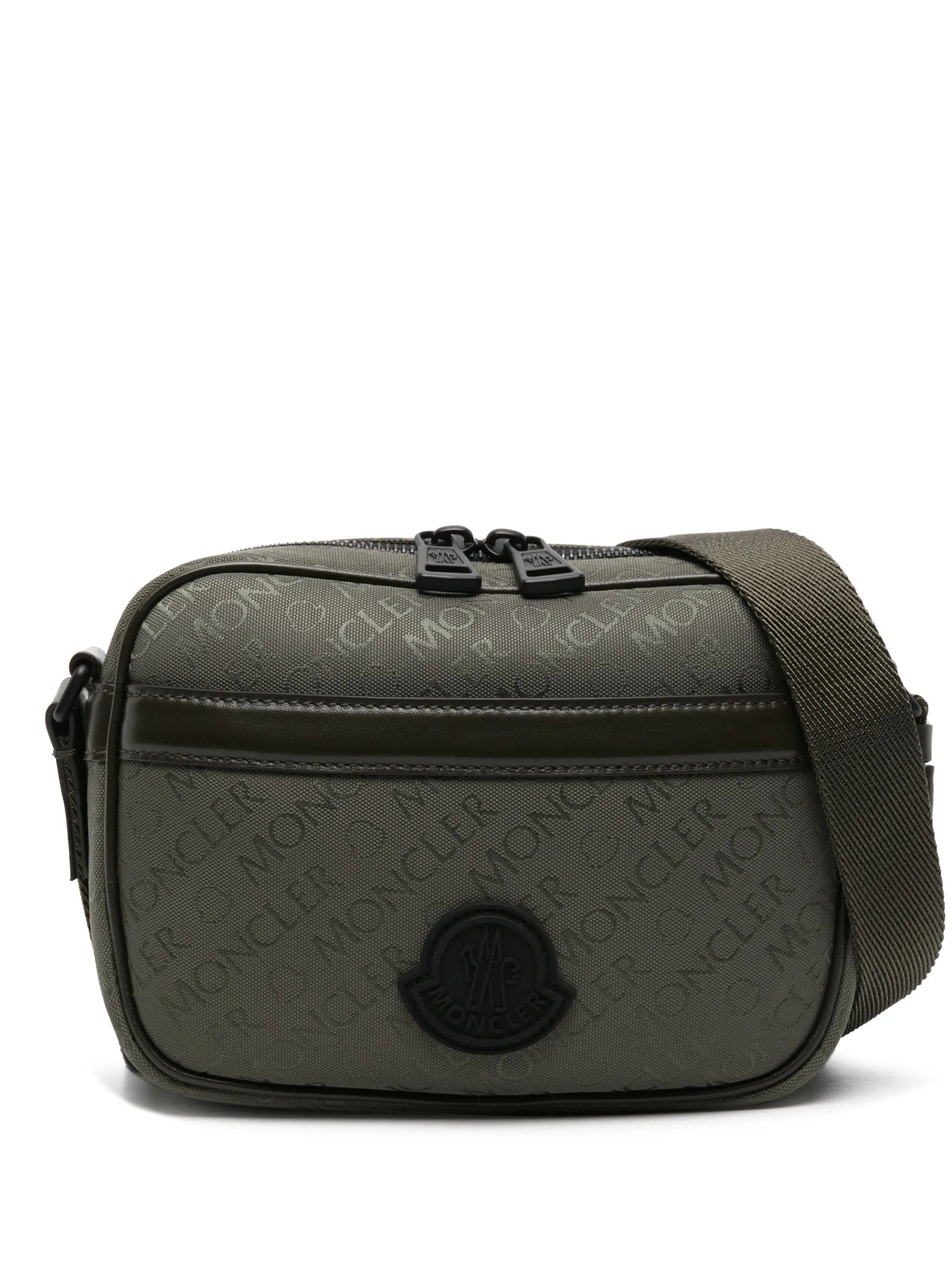 Tech jacquard crossbody bag