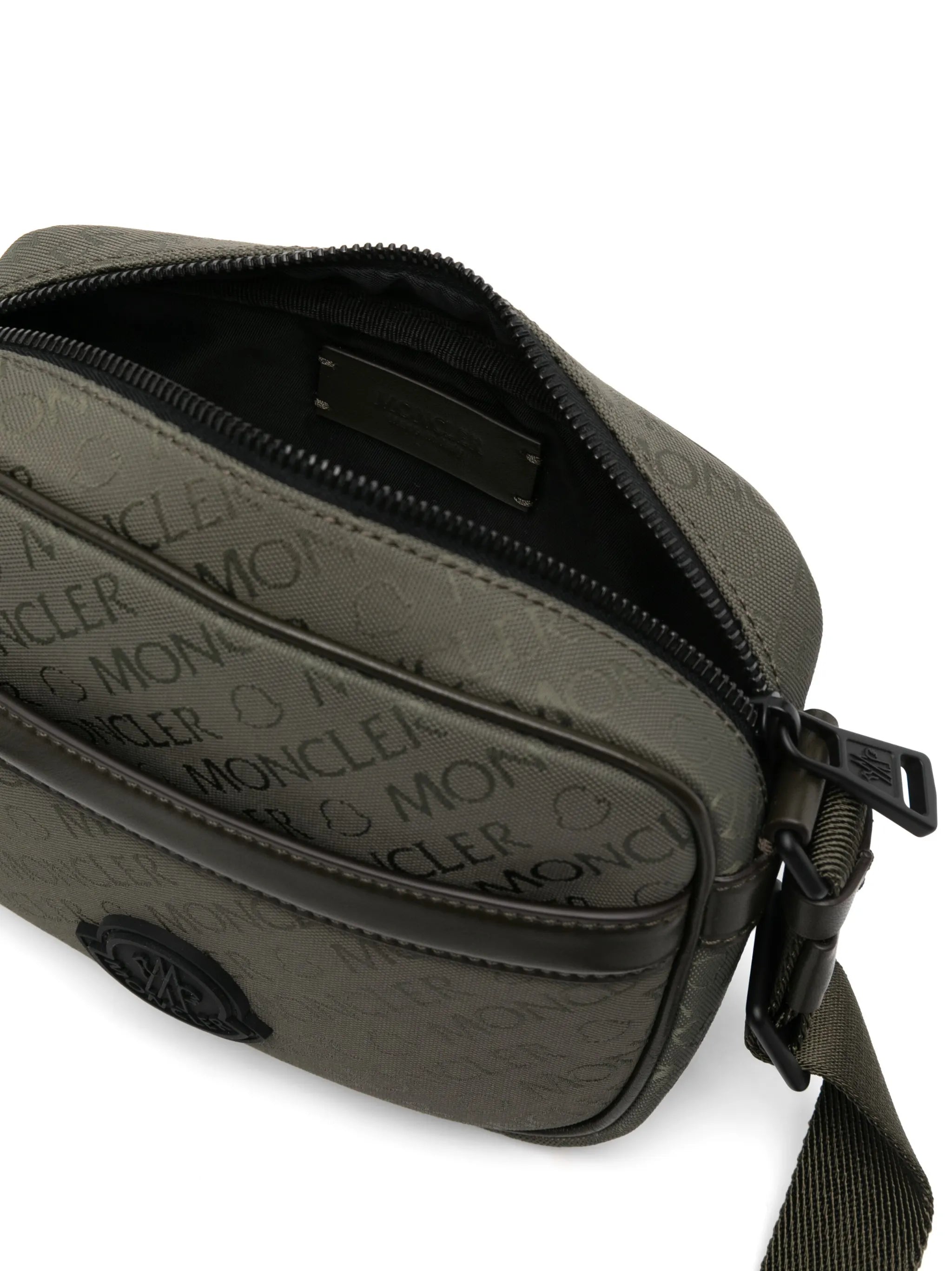 Tech jacquard crossbody bag
