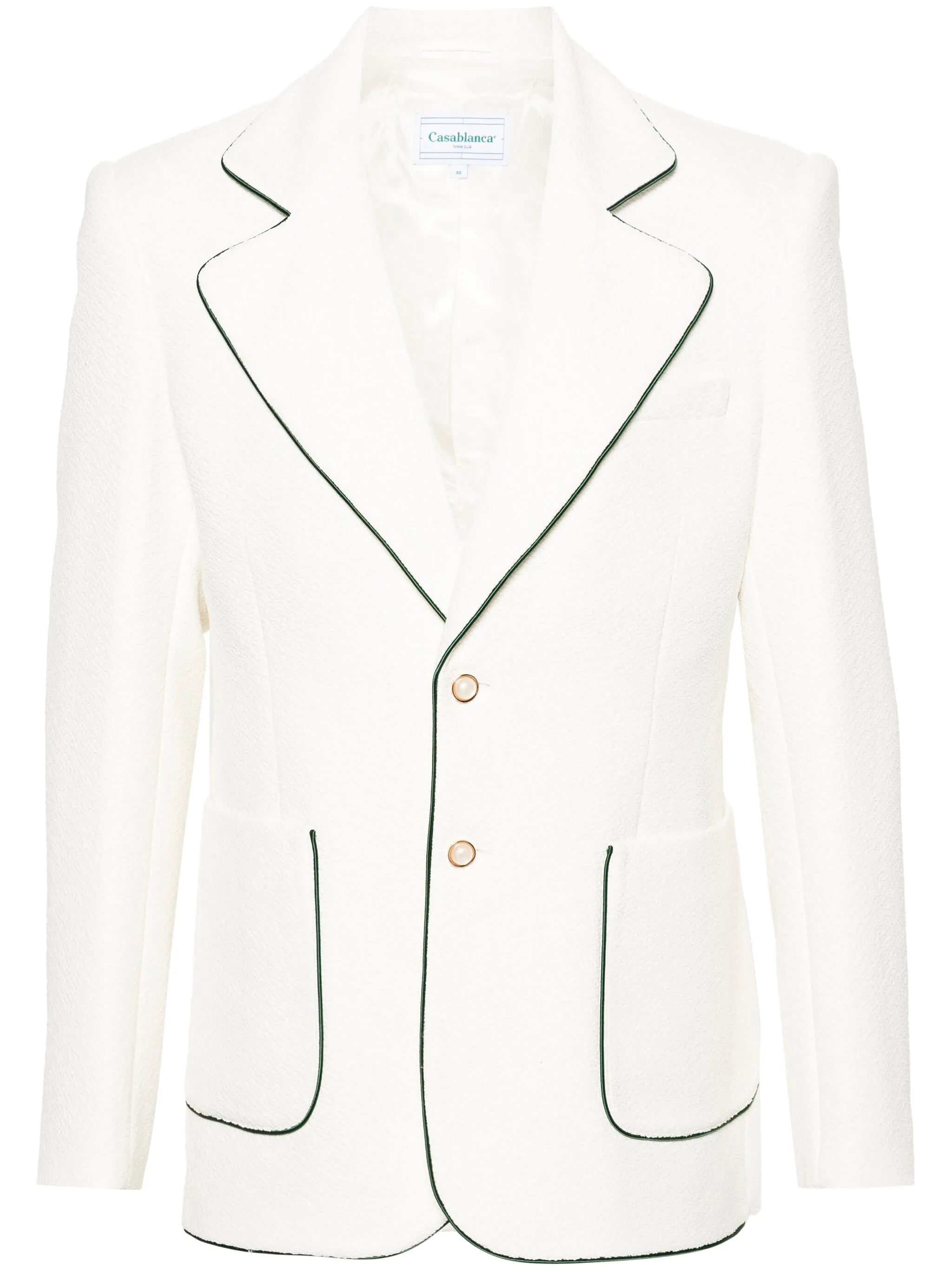 Tennis single-breasted blazer
