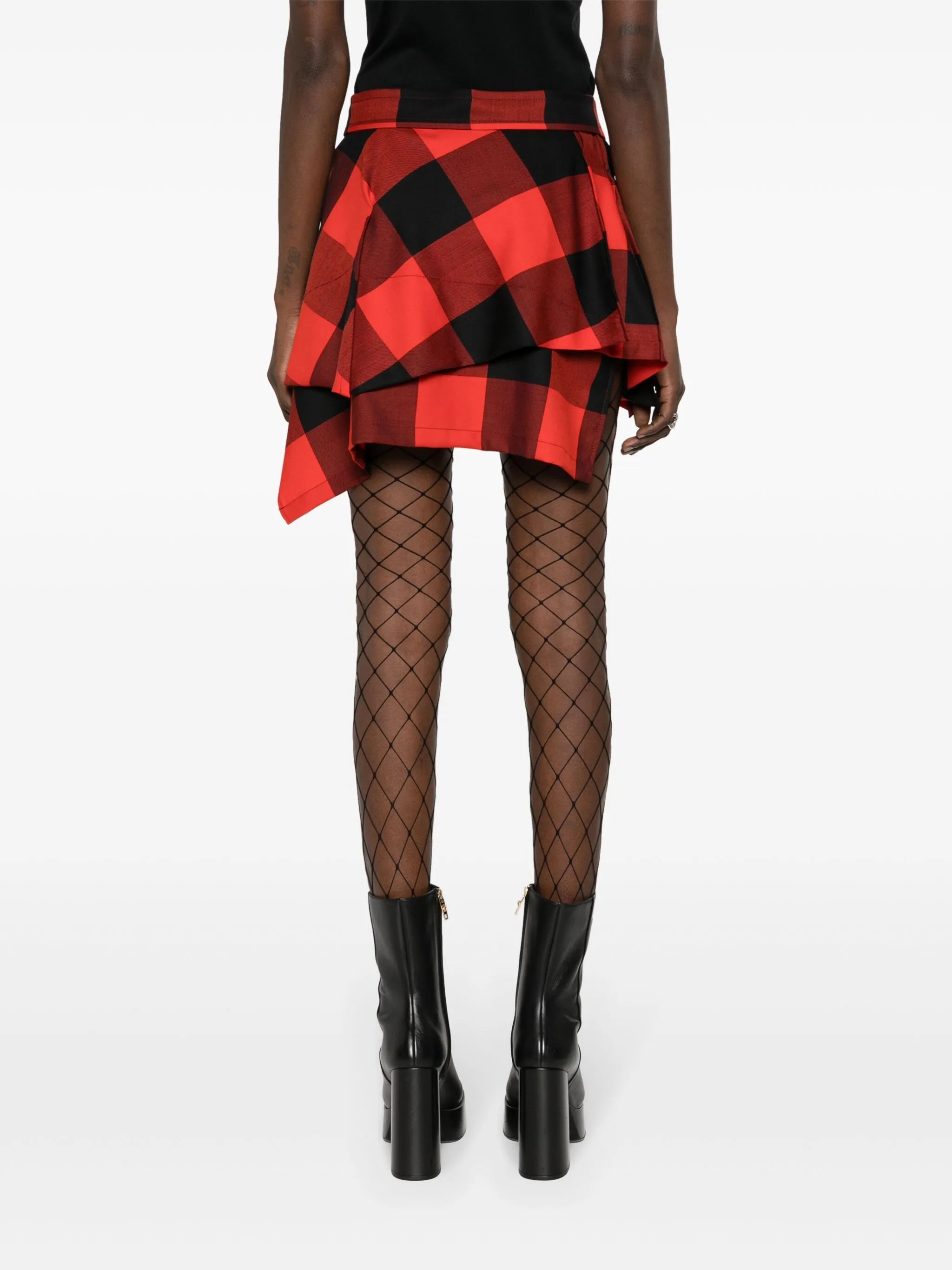 Meghan checked kilt skirt
