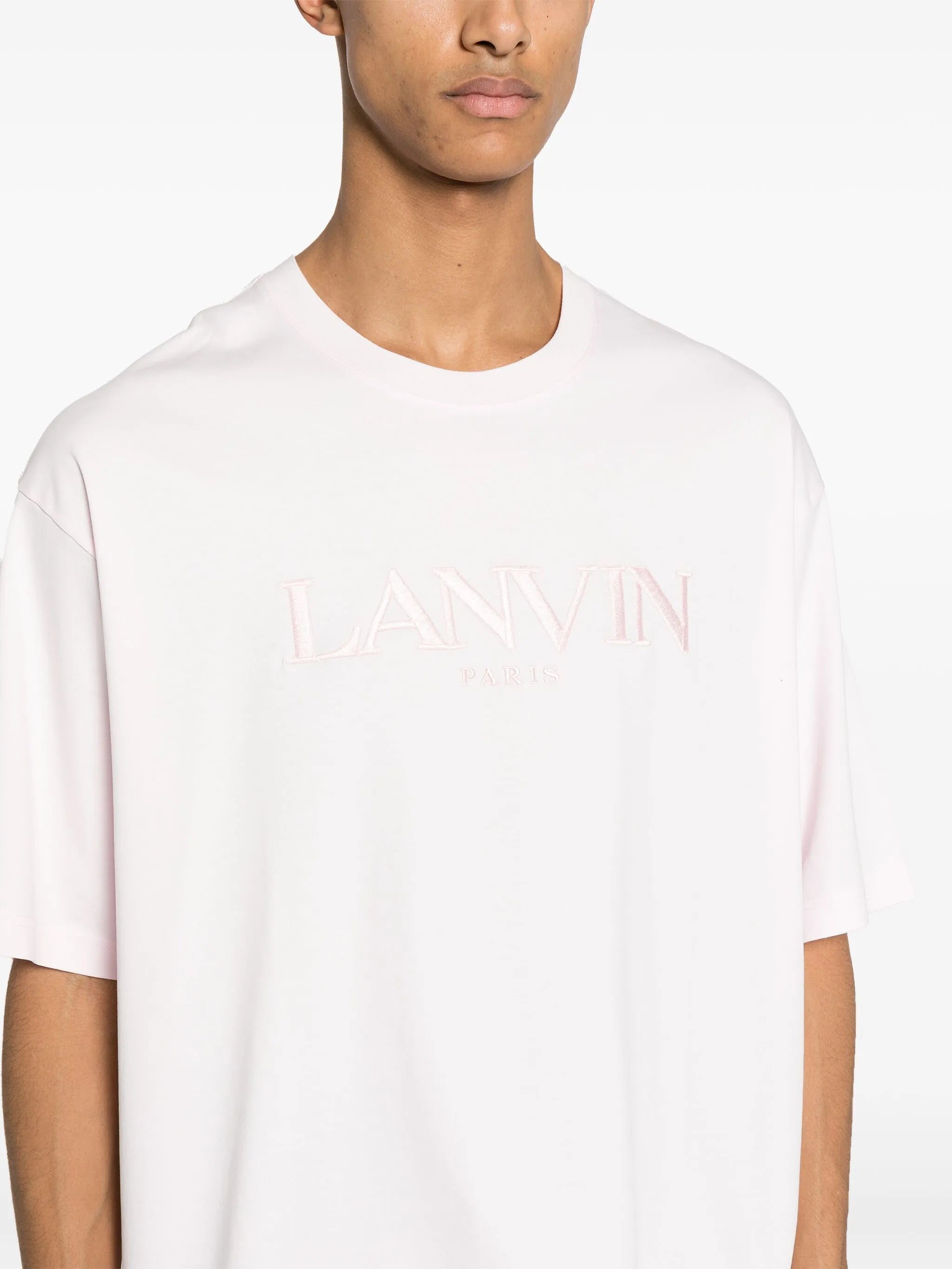 logo-embroidered cotton T-shirt