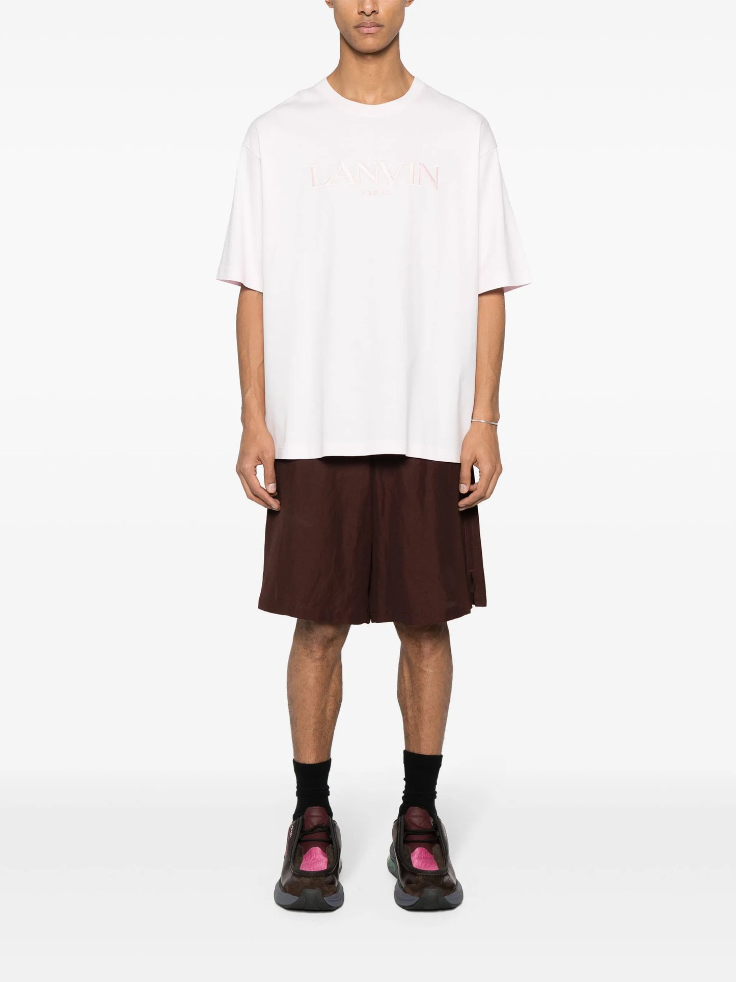 logo-embroidered cotton T-shirt