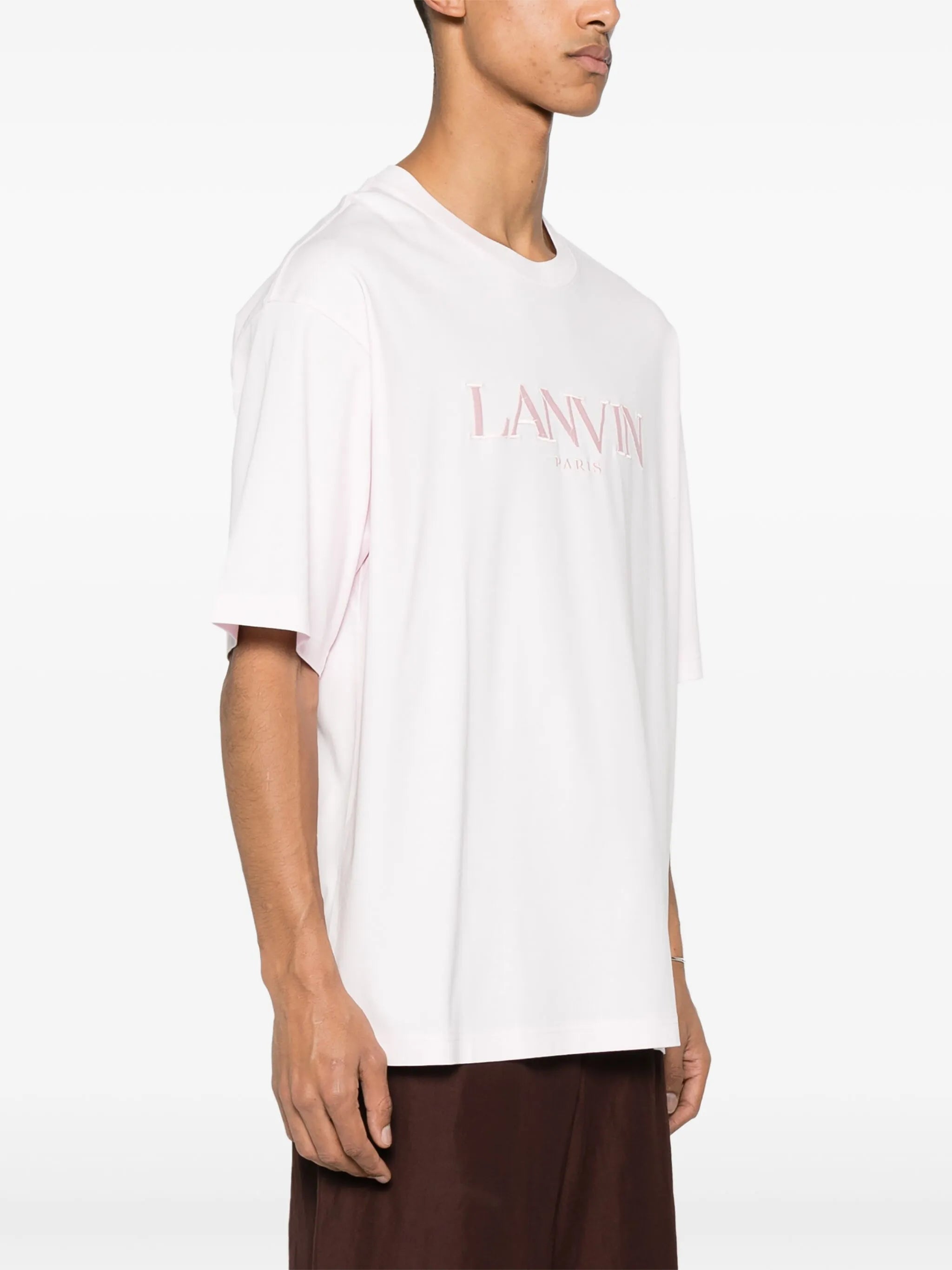 logo-embroidered cotton T-shirt