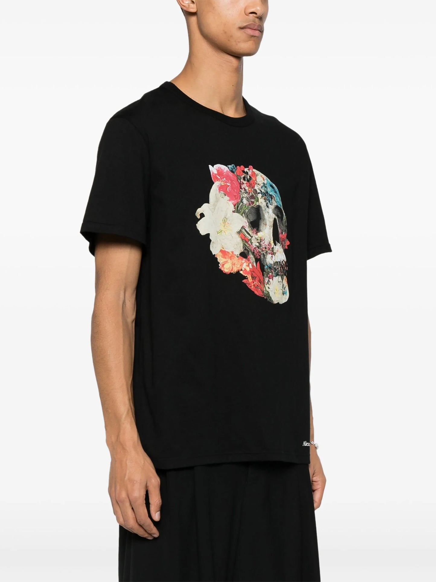 skull-print cotton T-shirt