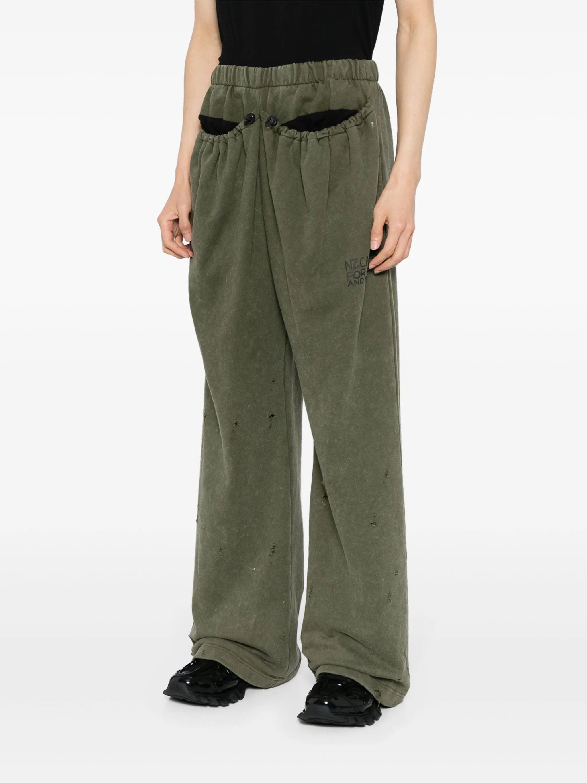 drawstring-pocket track pants