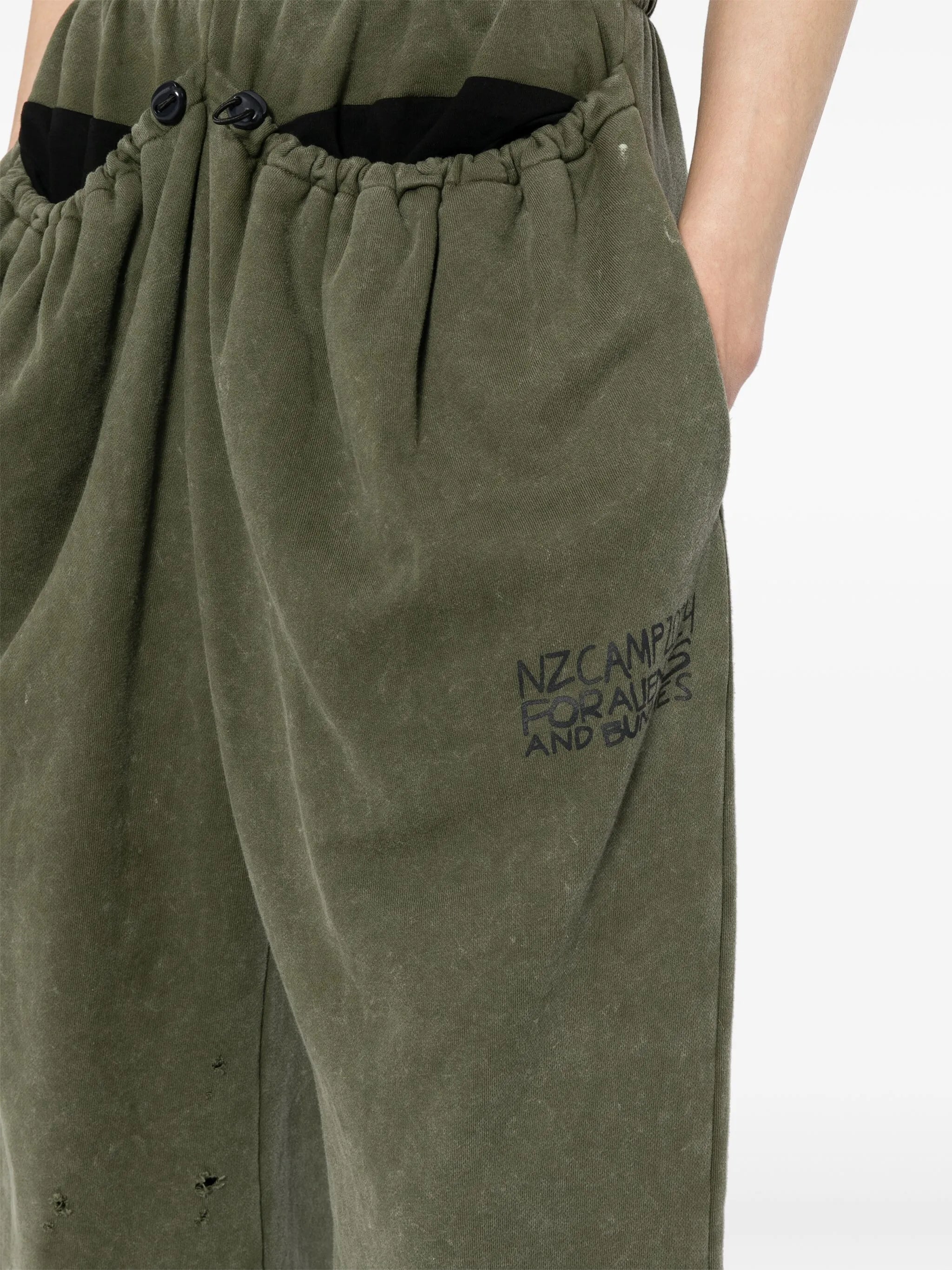 drawstring-pocket track pants