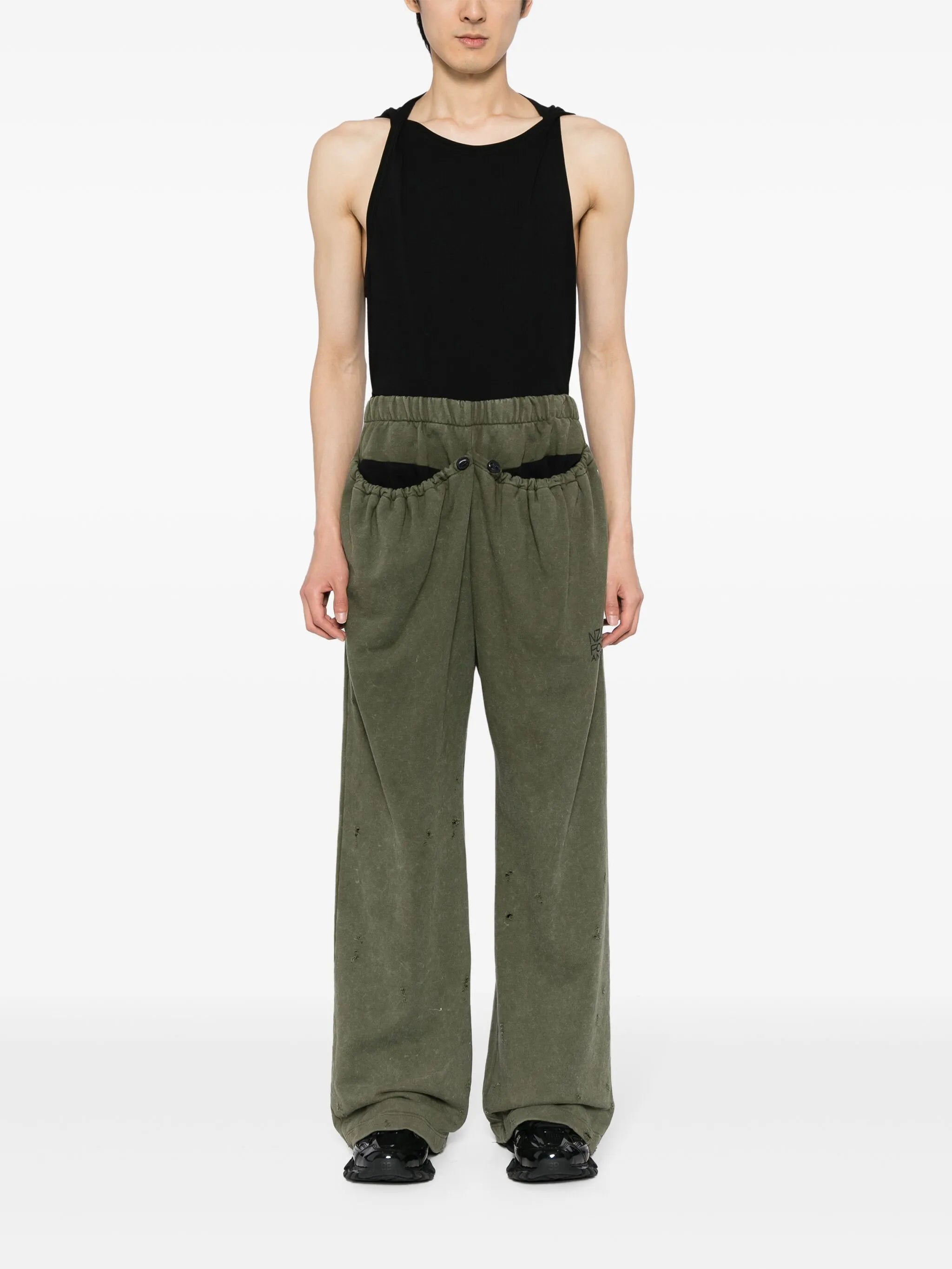 drawstring-pocket track pants