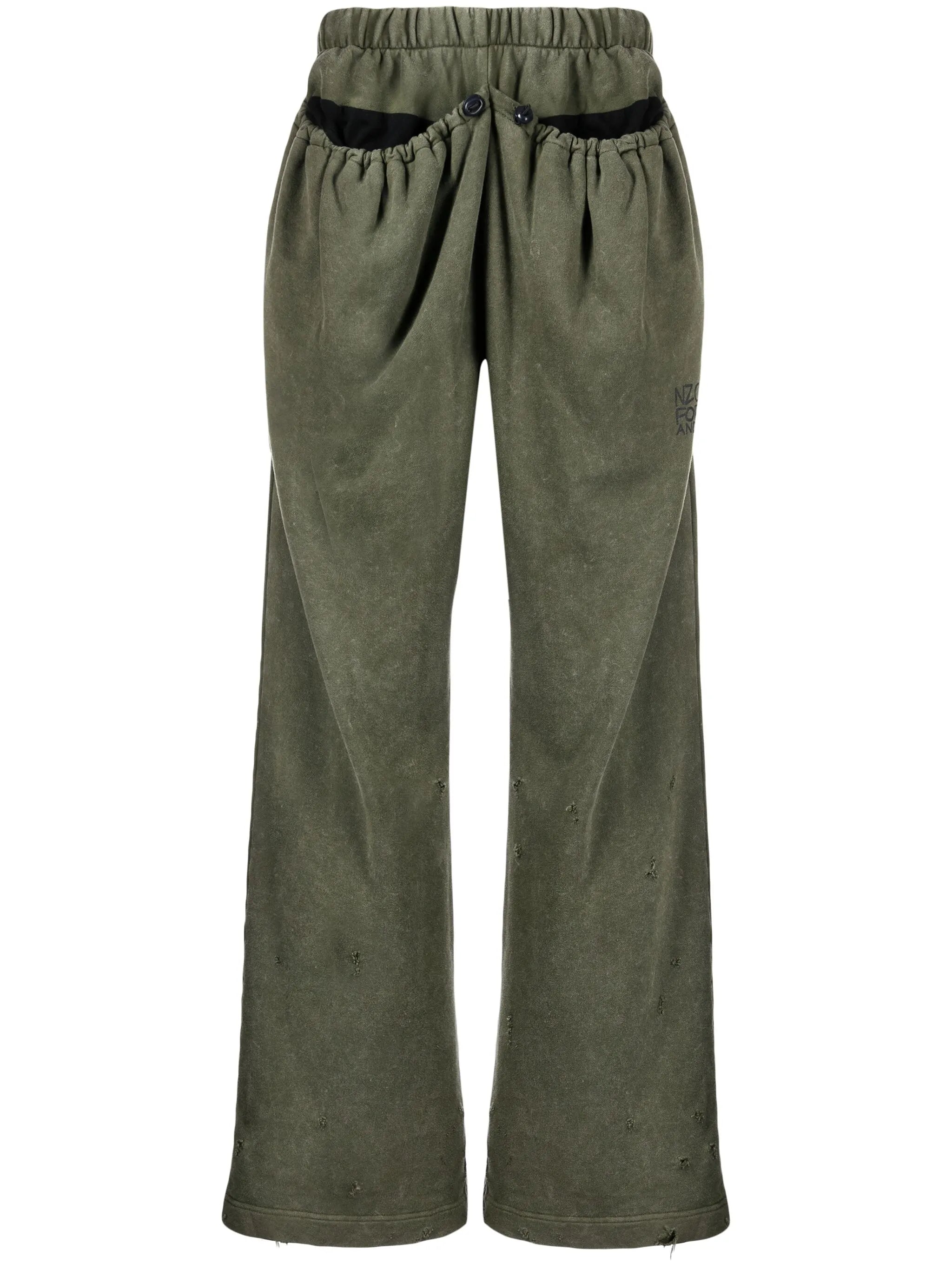 drawstring-pocket track pants