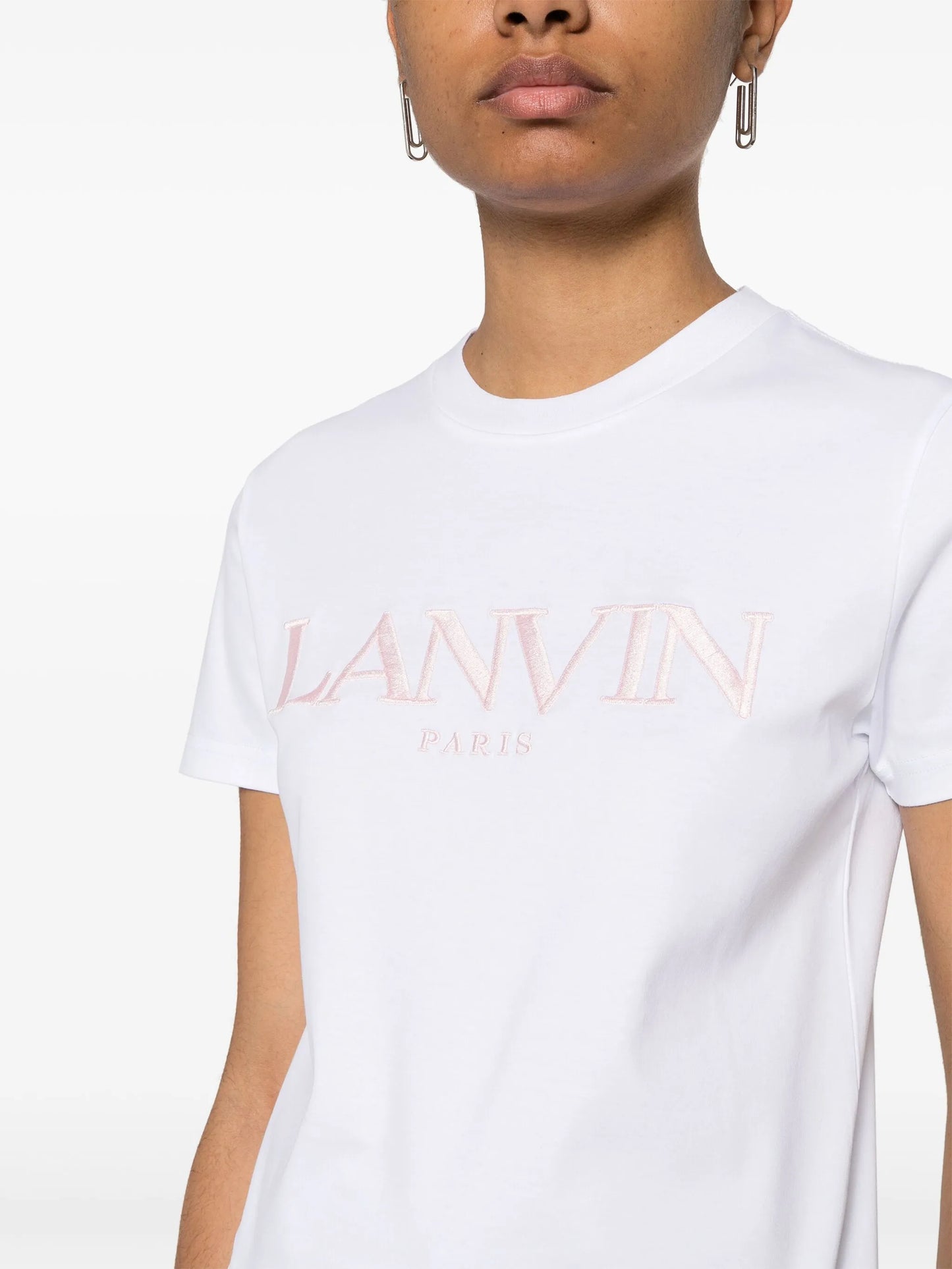 logo-embroidered cotton T-shirt