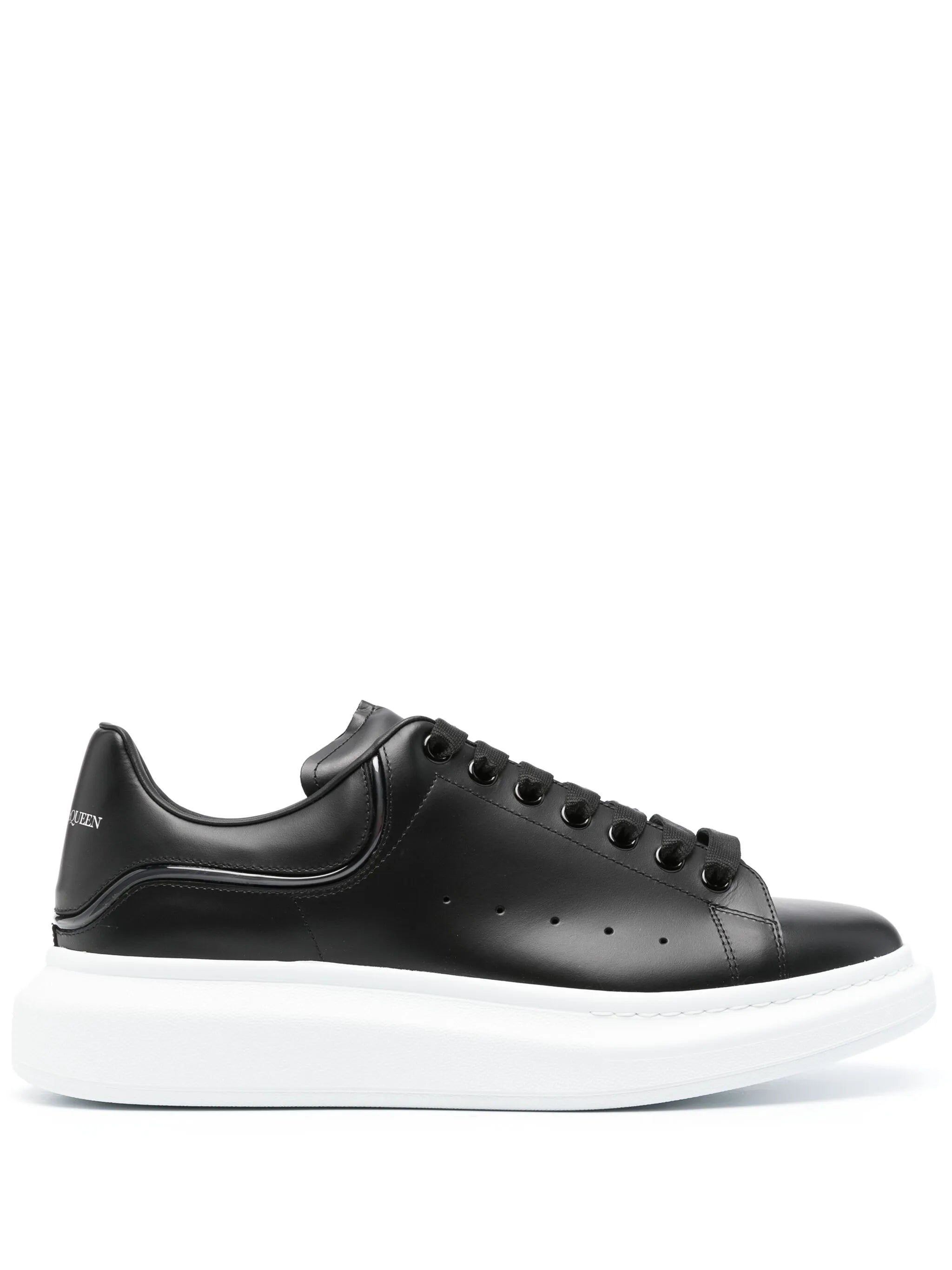 Oversized leather sneakers