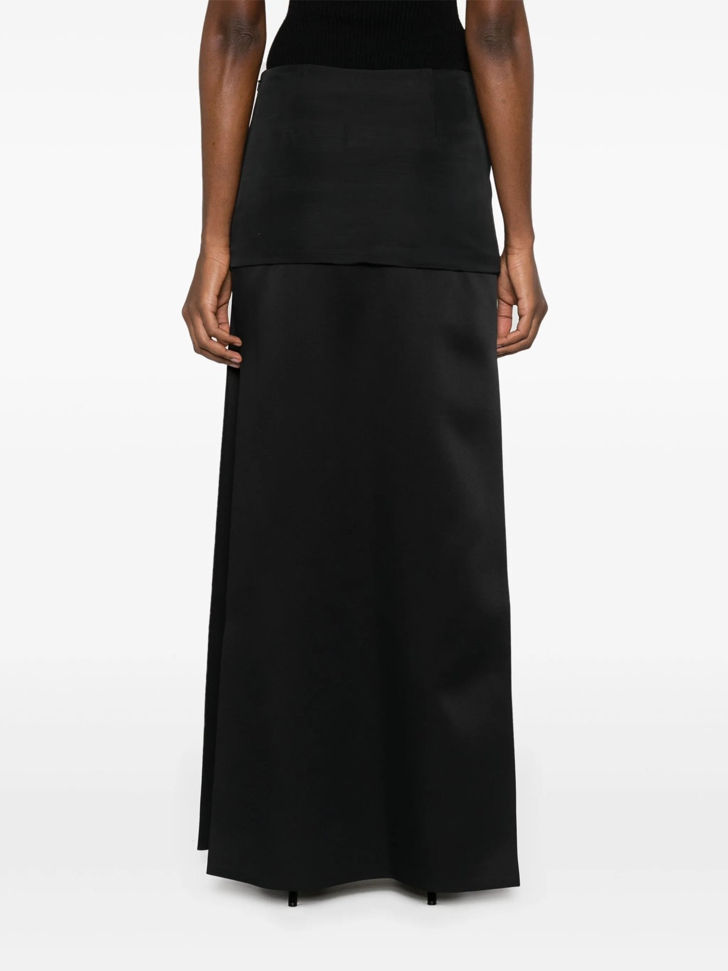Saxon layered maxi skirt