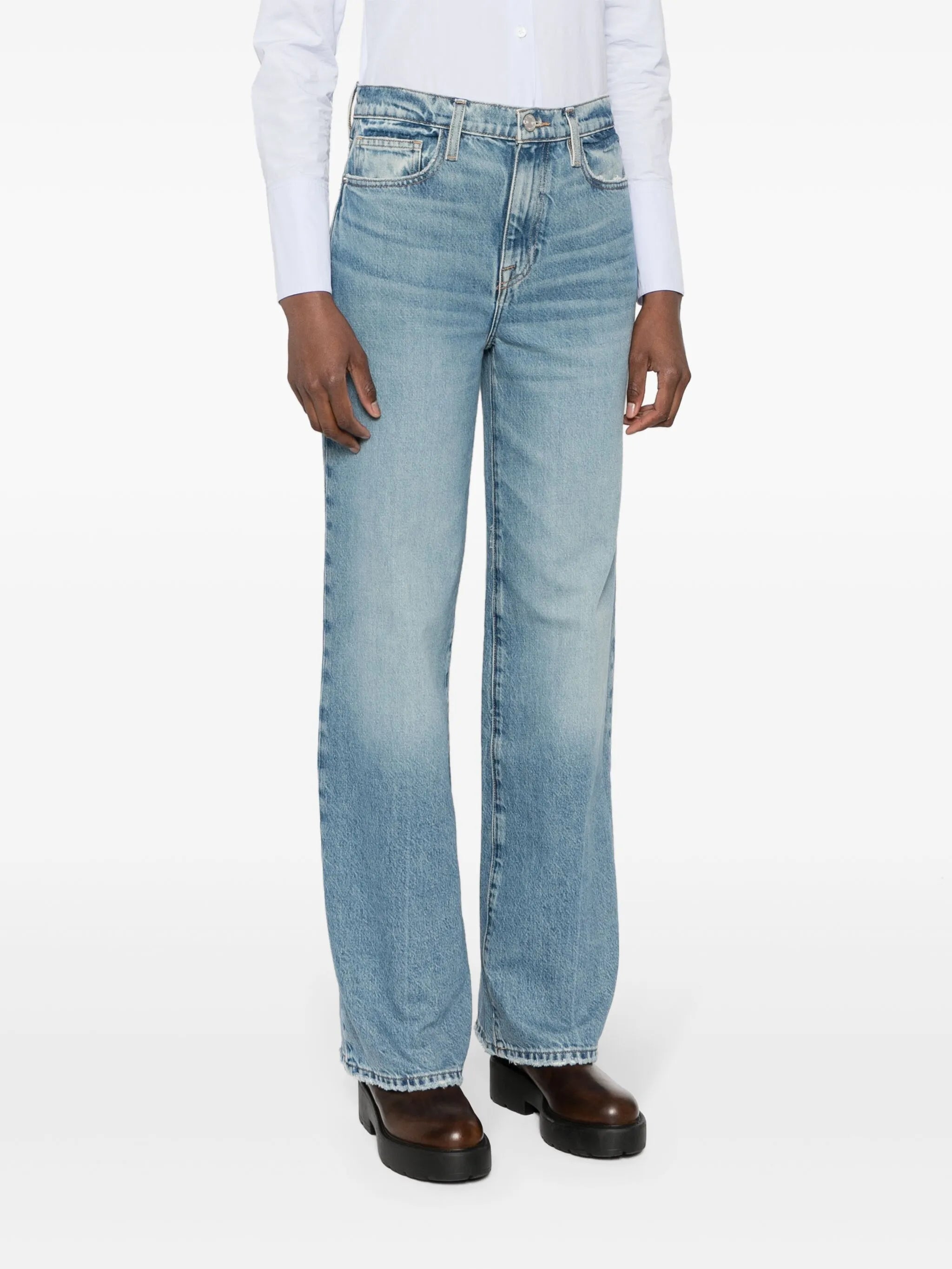 Le Jane high-rise wide-leg jeans