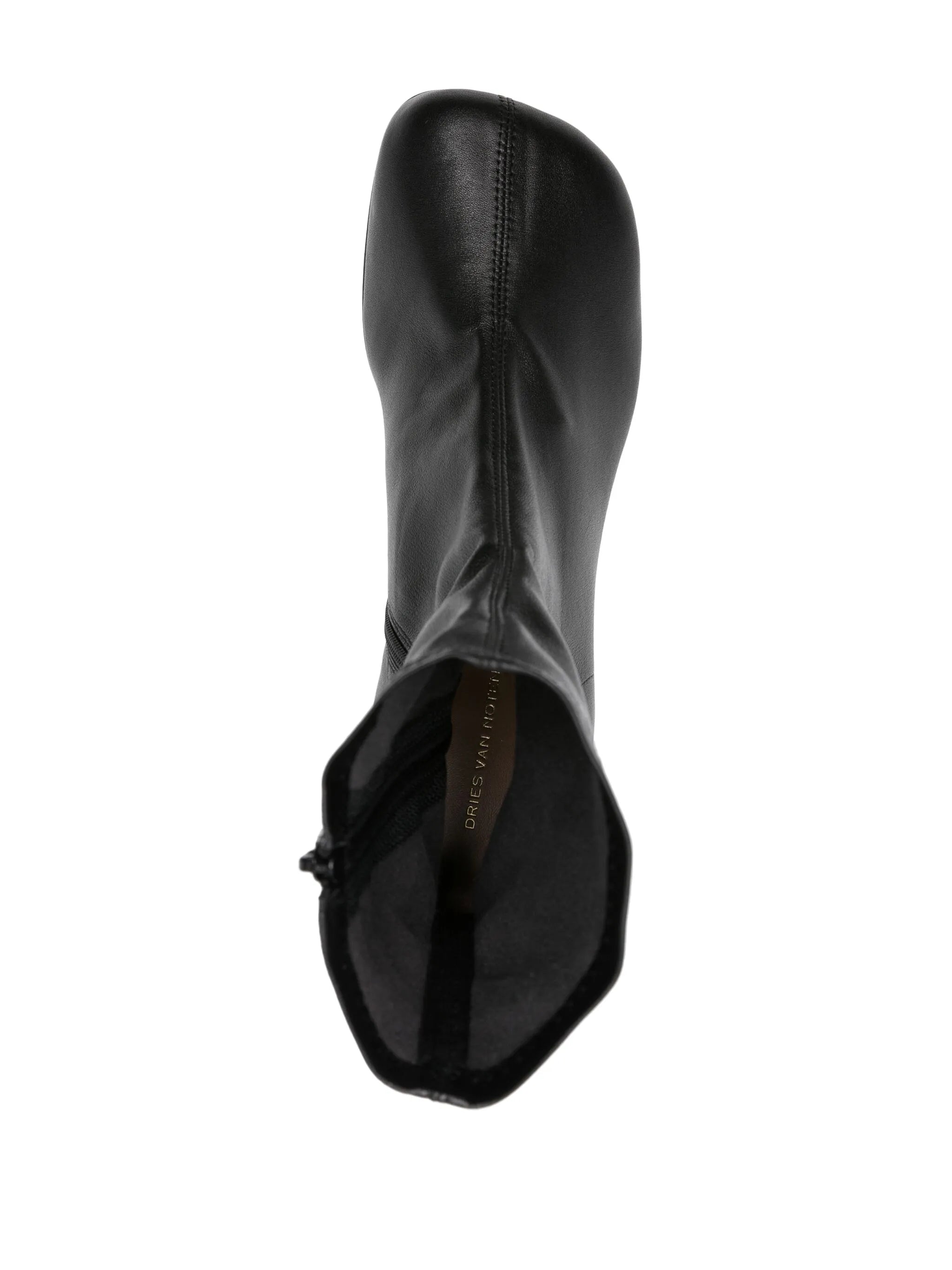 75mm leather ankle boots
