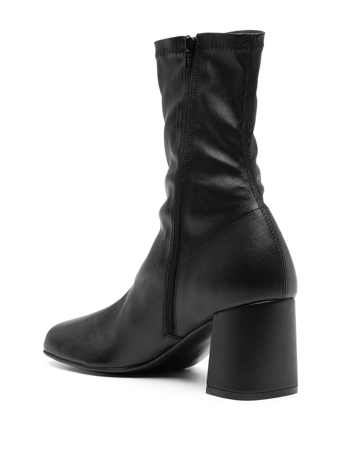 75mm leather ankle boots