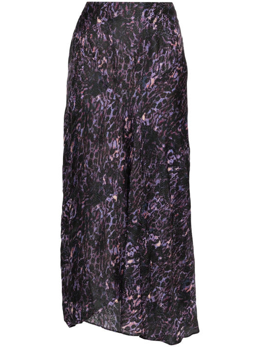 Lisanne animal-print skirt