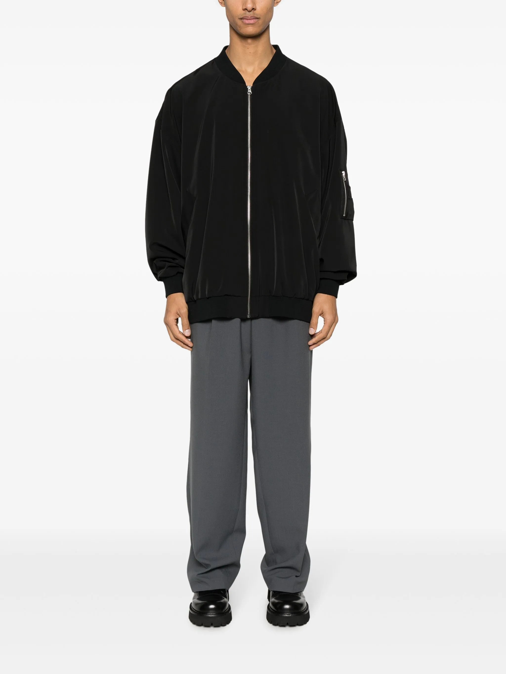 Twill bomber jacket