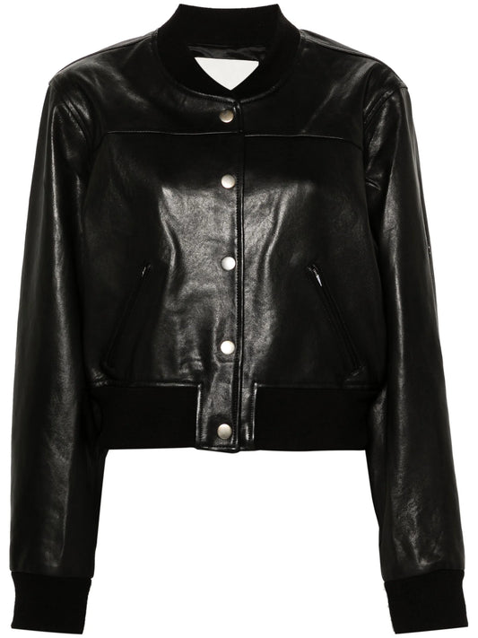 Adriel leather bomber jacket