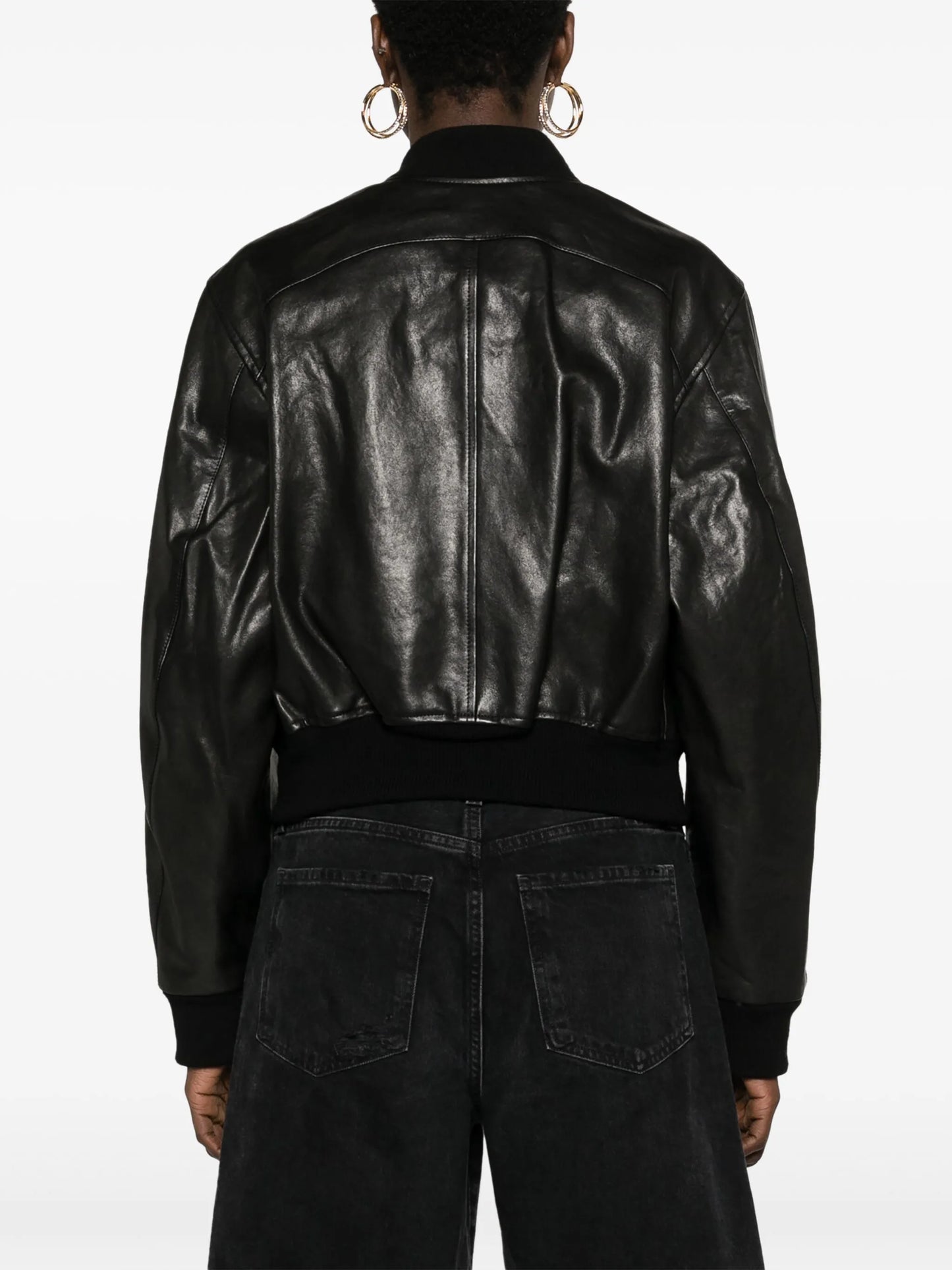 Adriel leather bomber jacket