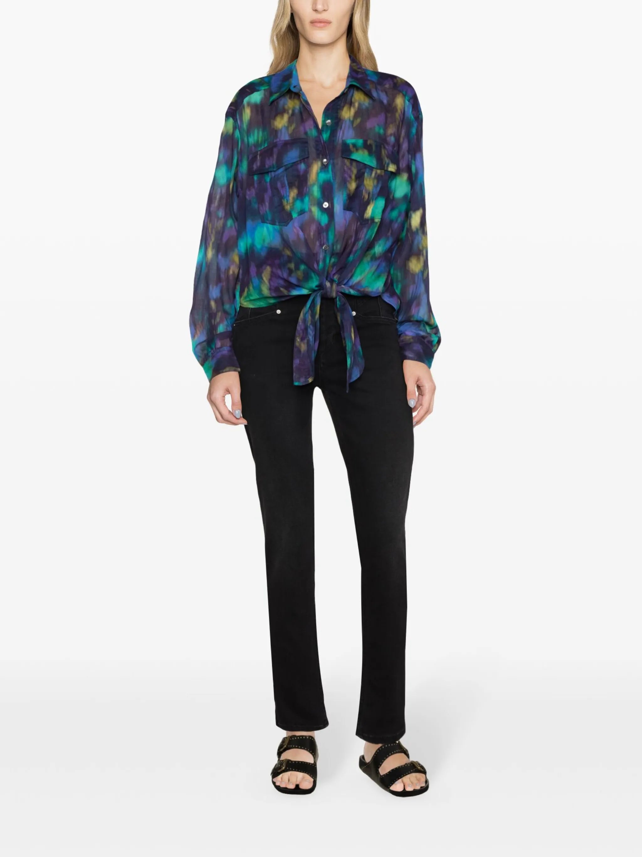 Nath tie-dye pattern shirt