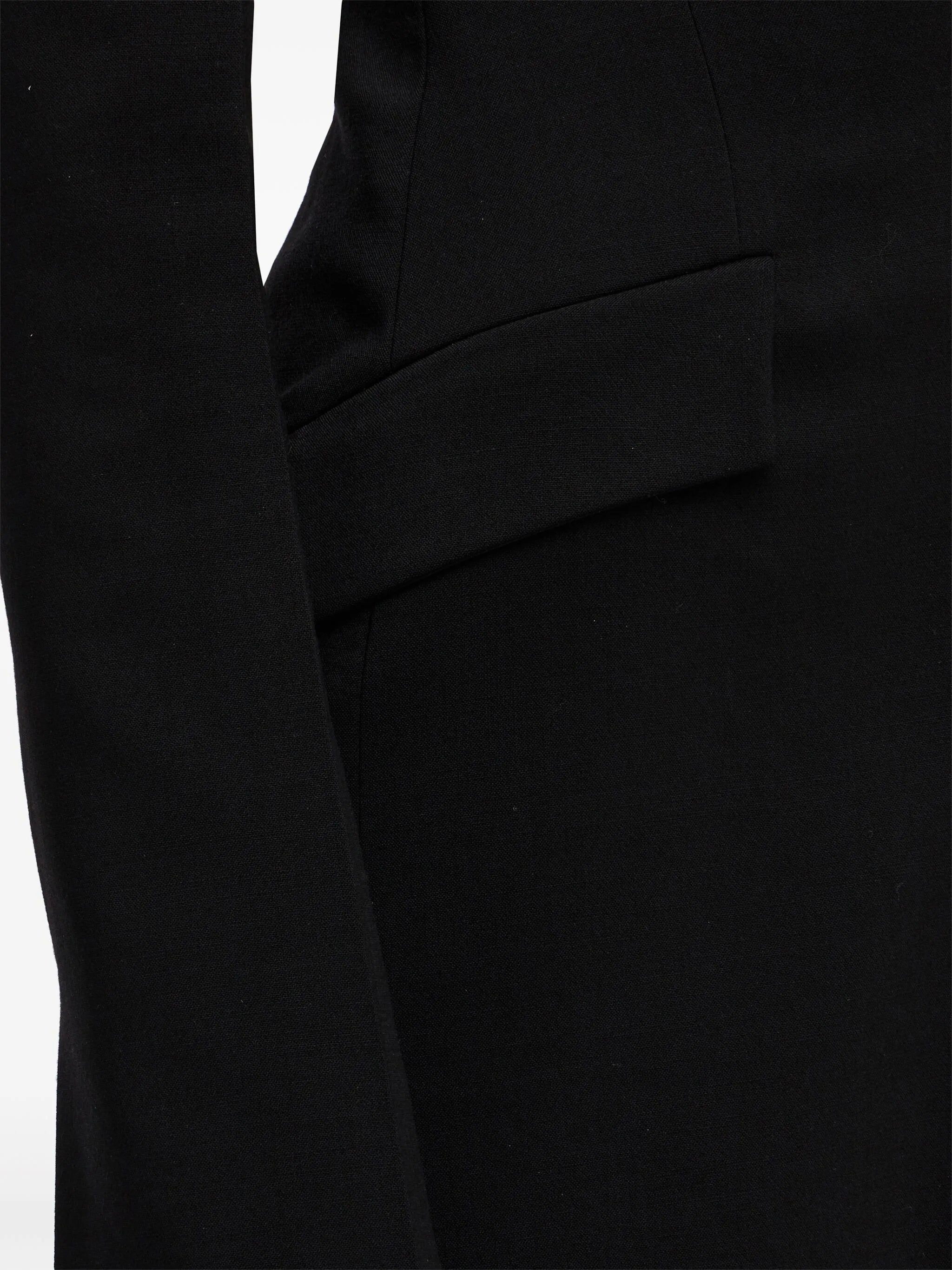 V-neck wool dress