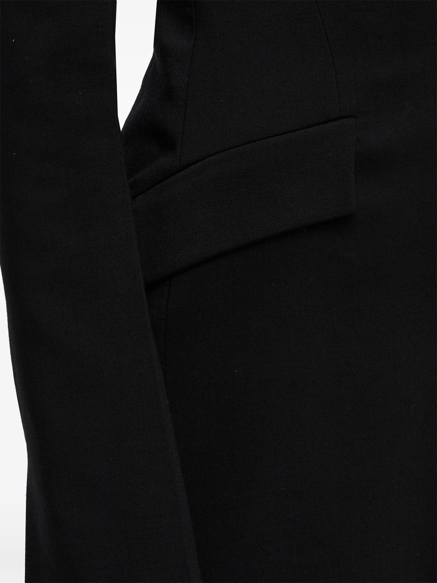 V-neck wool dress