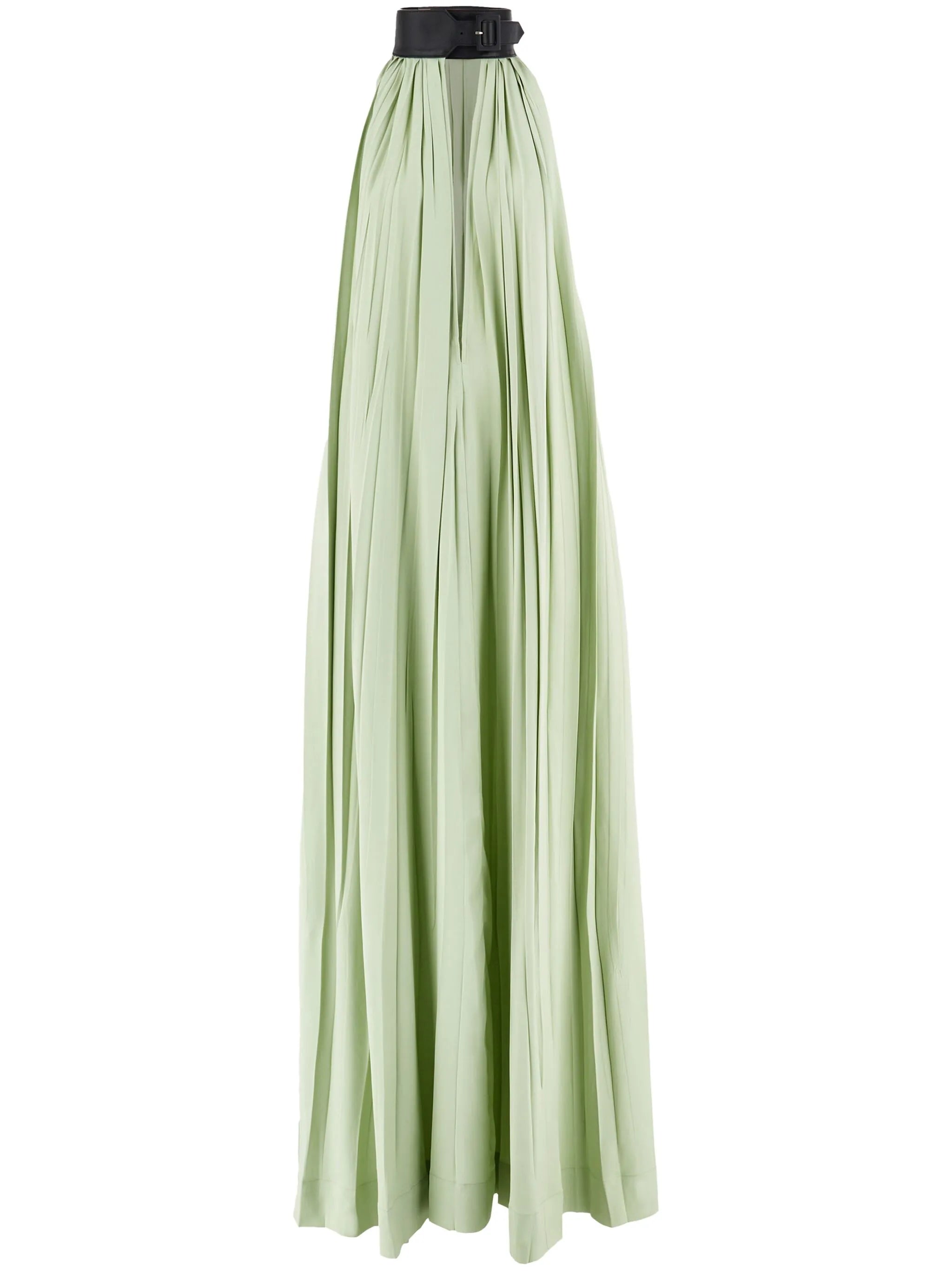 collar-detailed maxi dress