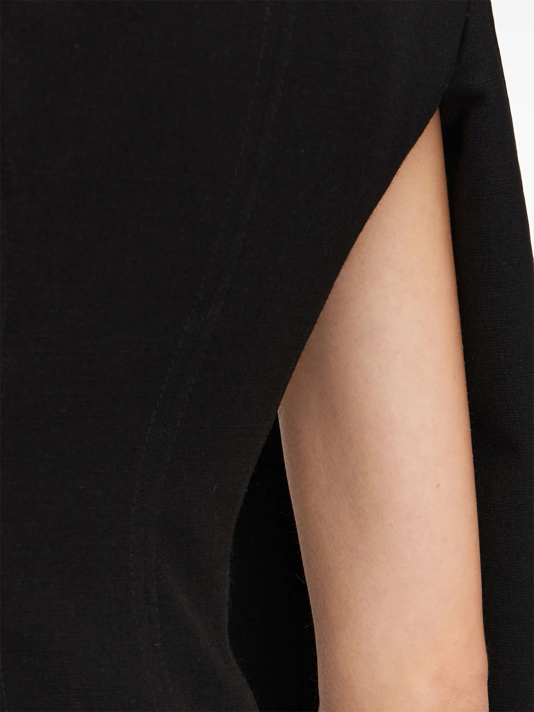 open-sleeves wool-blend blazer