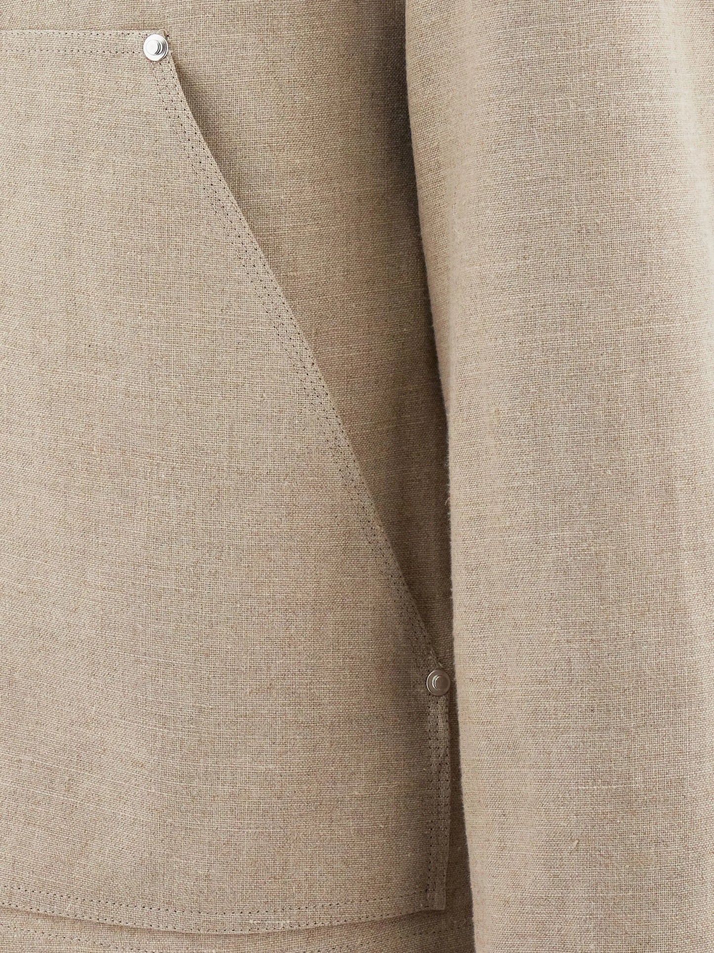 single-breasted linen jacket