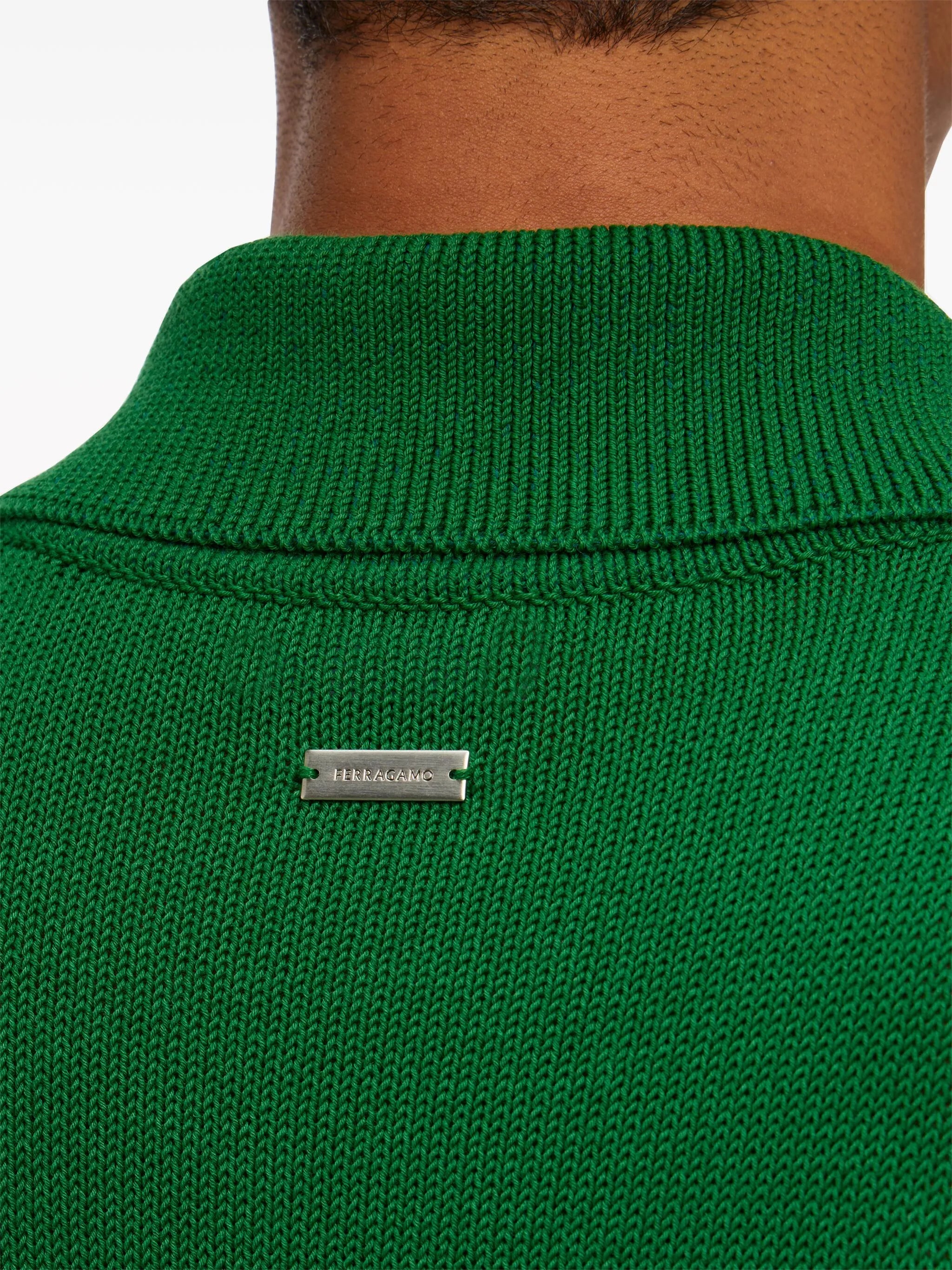 knitted polo shirt