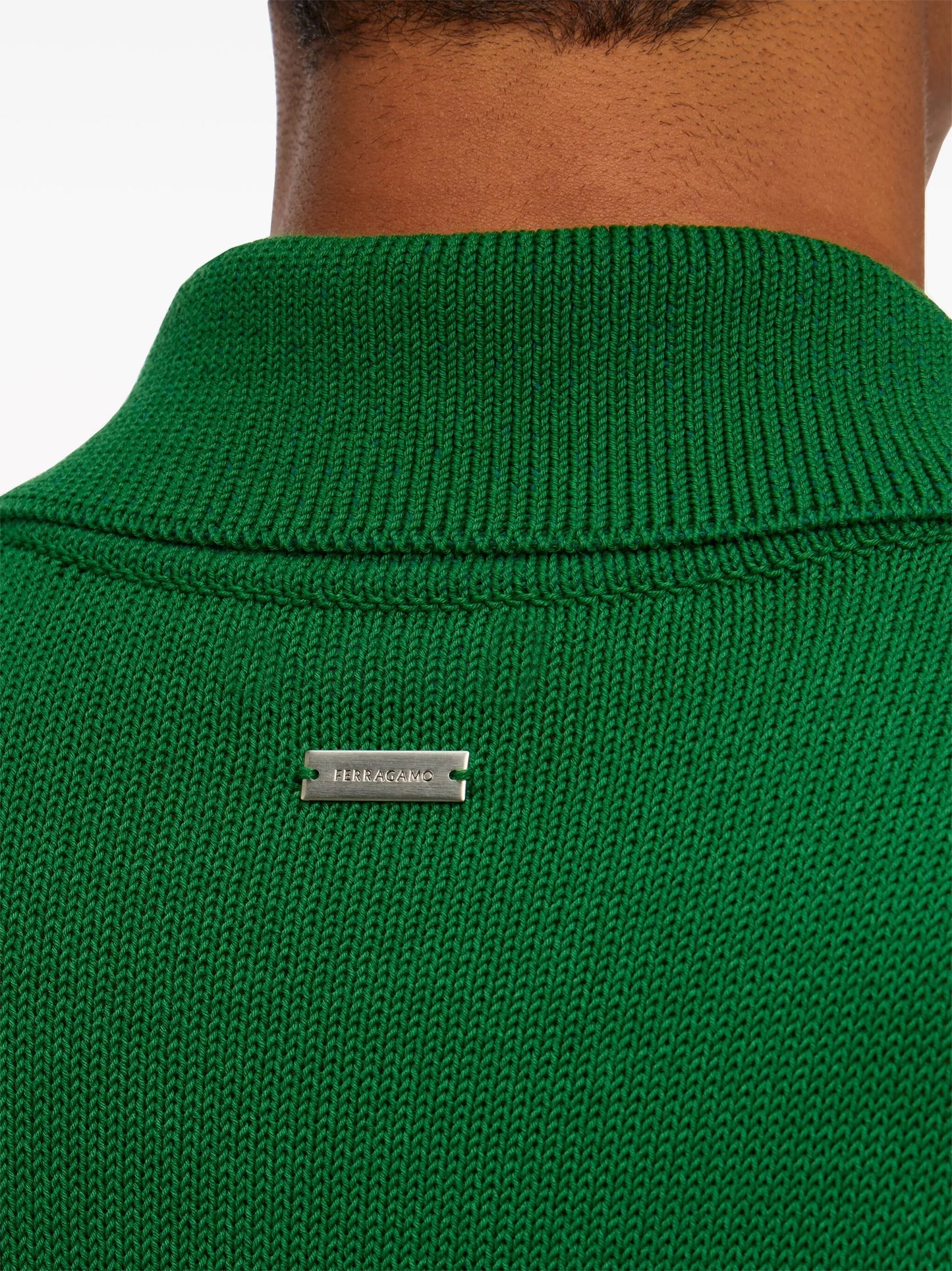 knitted polo shirt