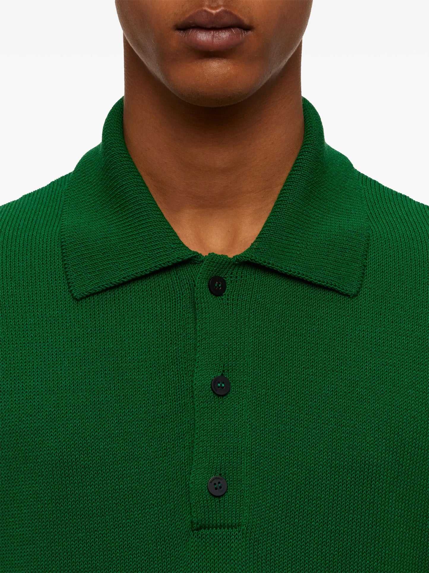 knitted polo shirt