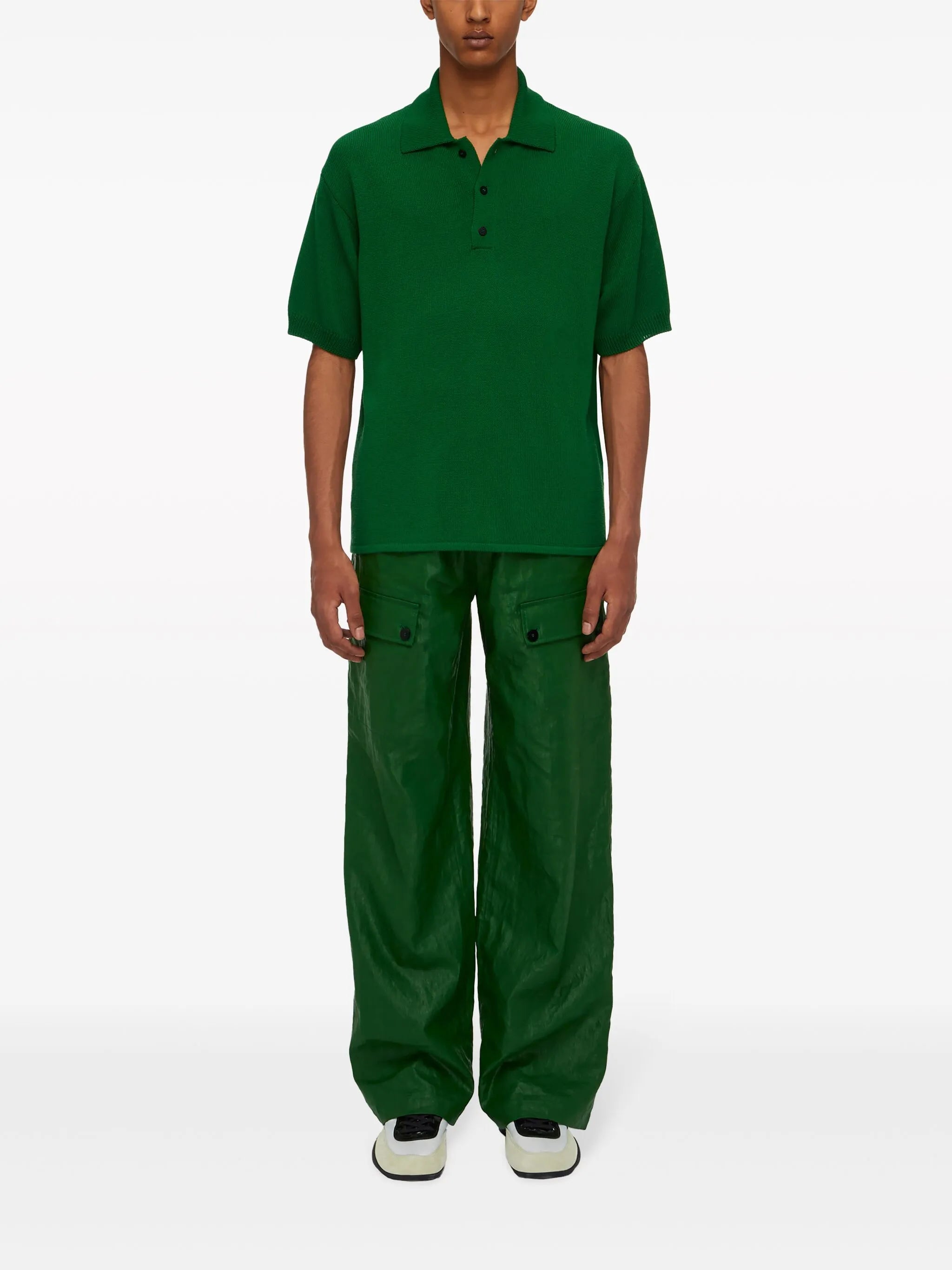 knitted polo shirt
