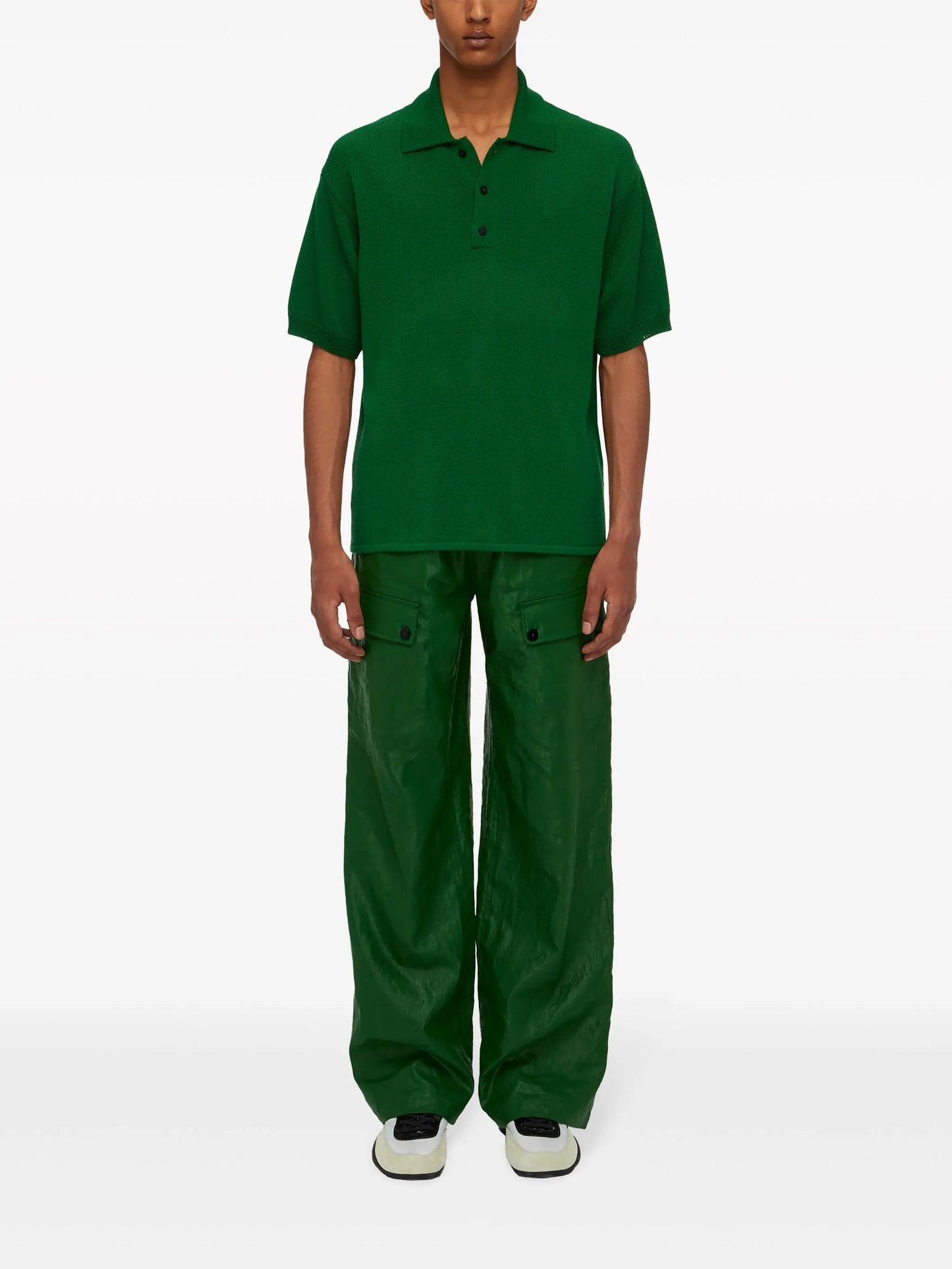 knitted polo shirt